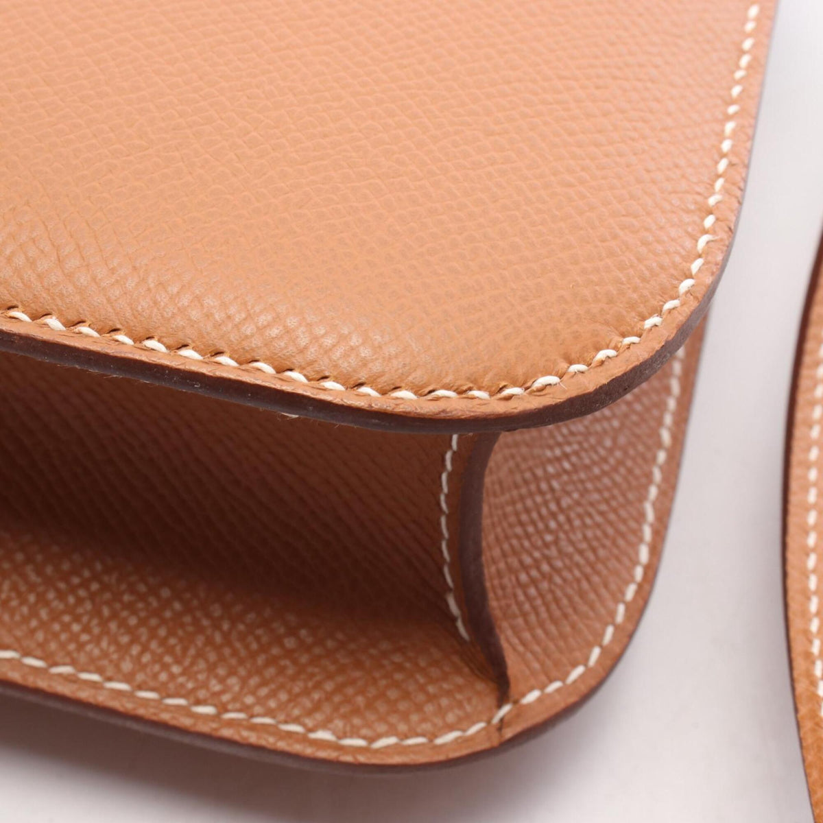 Hermes Brown Epsom Leather Handbag Shoulder Bag (Pre-Owned)