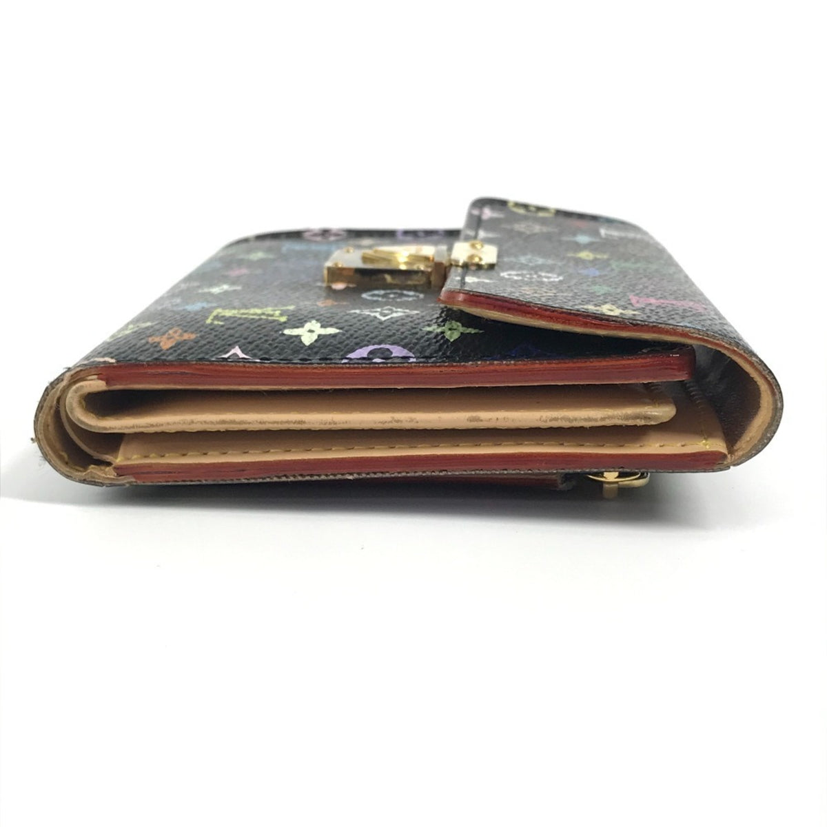 Louis Vuitton Black Monogram Multicolore Bill Wallet (Tri-Fold) (Pre-Owned)