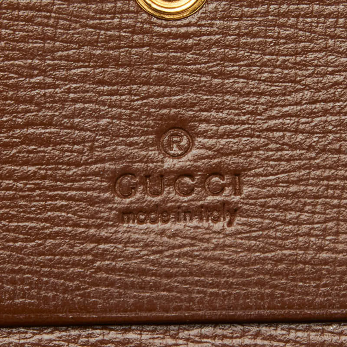 Gucci Beige Brown Pvc Leather Wallet (Bi-Fold) (Pre-Owned)
