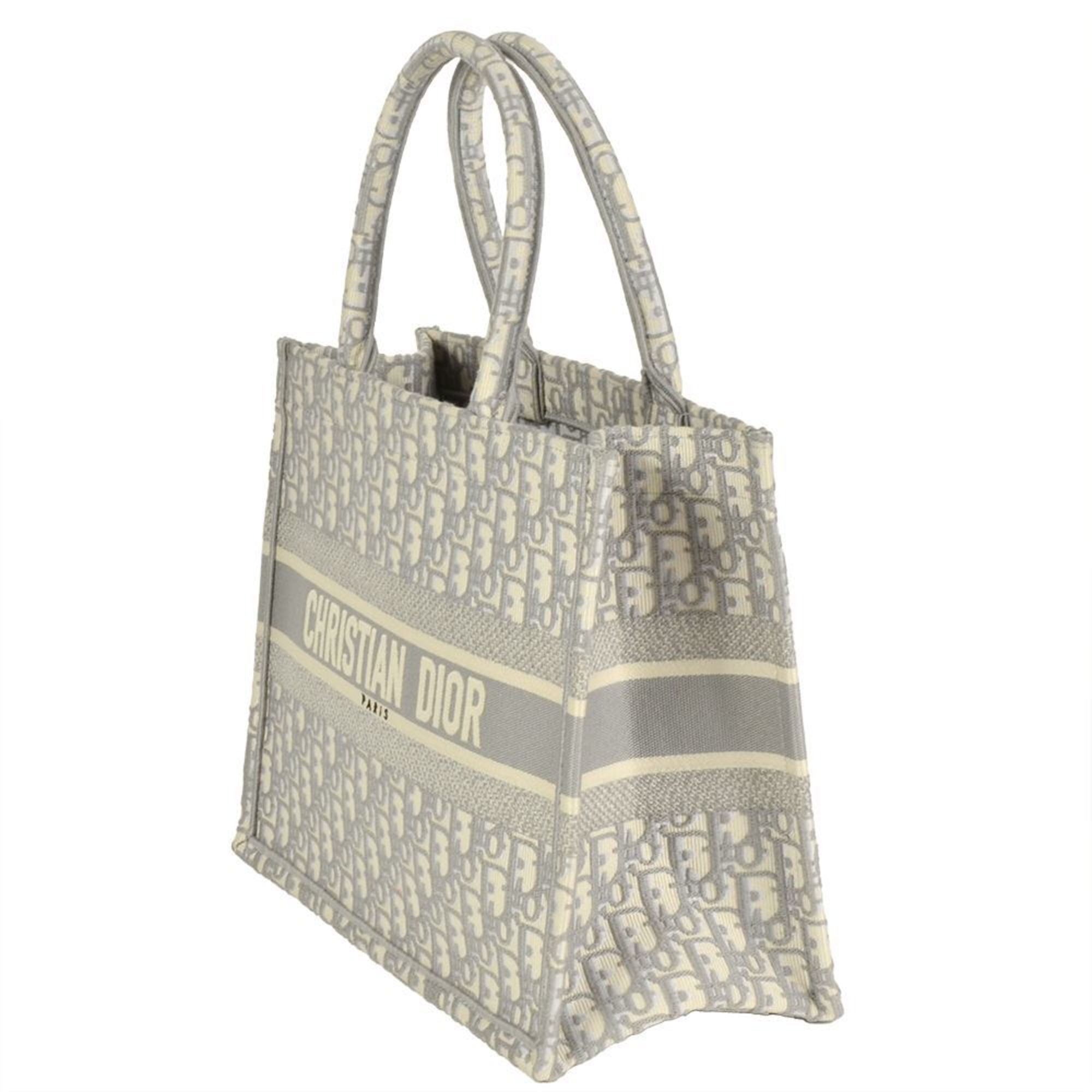 Christian Dior Gray Canvas Tote Bag (Pre-Owned)