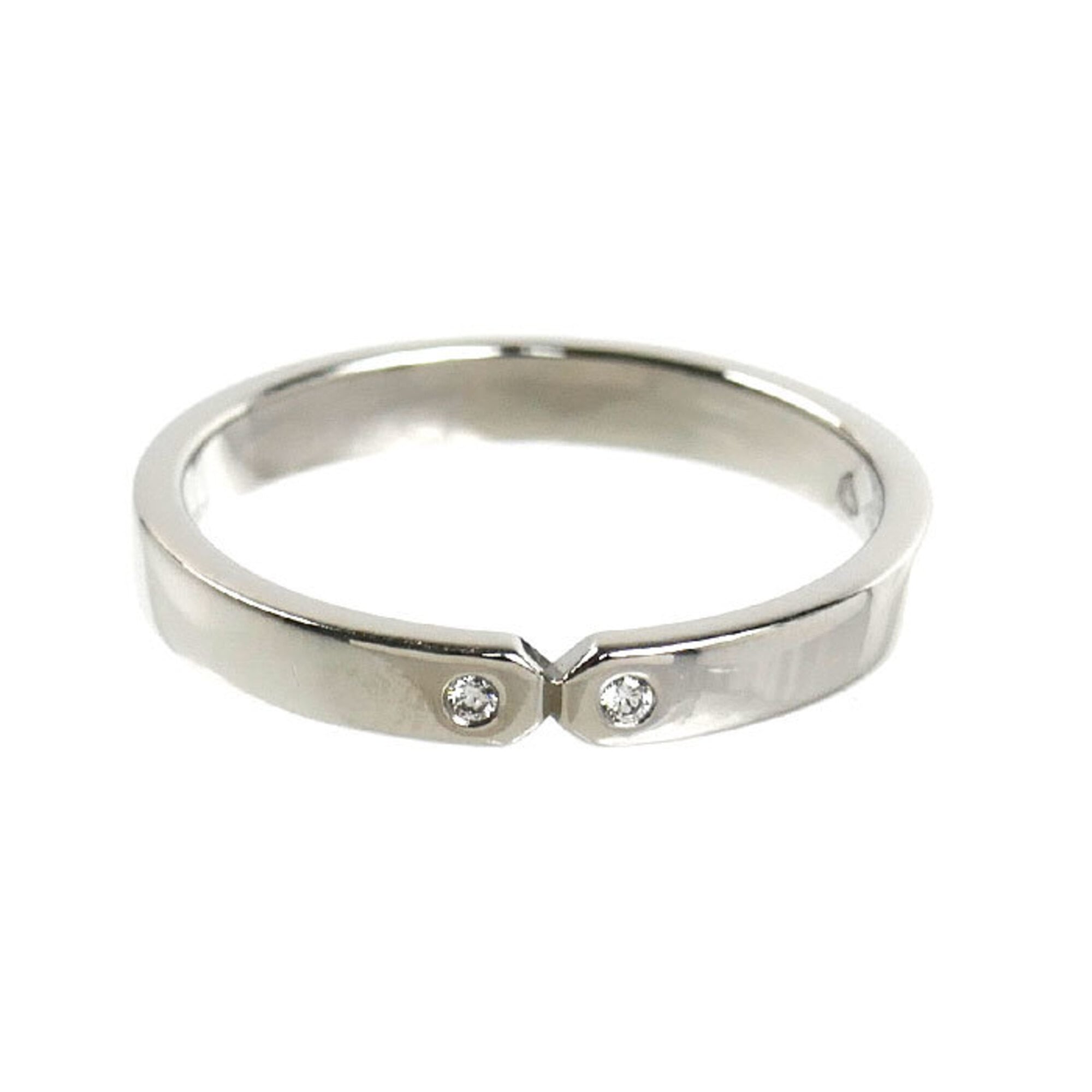 Hermes Platinum 950 Band Ring (Pre-Owned)