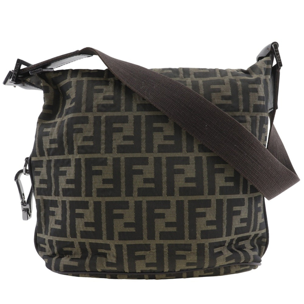 Fendi Brown Nylon Shoulder Bag (Pre-Owned)