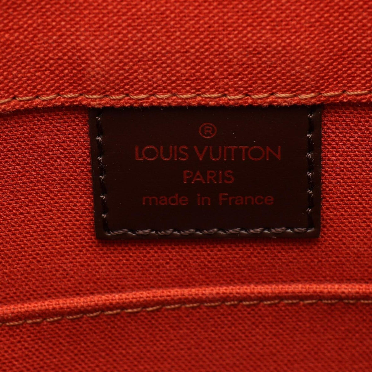 Louis Vuitton Brown Damier Canvas Coated Canvas Leather Handbag Shoulder Bag (Pre-Owned)