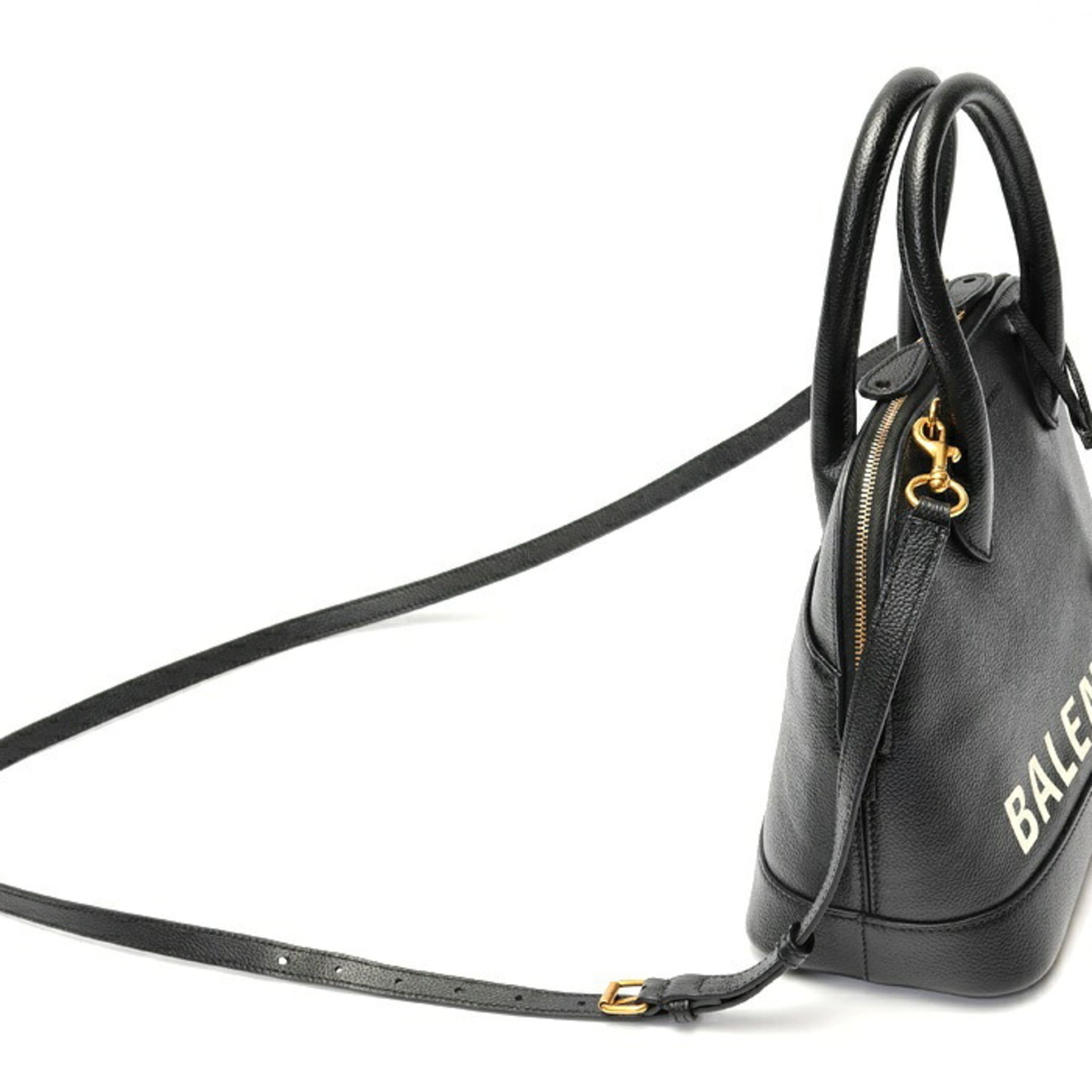 Balenciaga Black Leather Shoulder Bag (Pre-Owned)