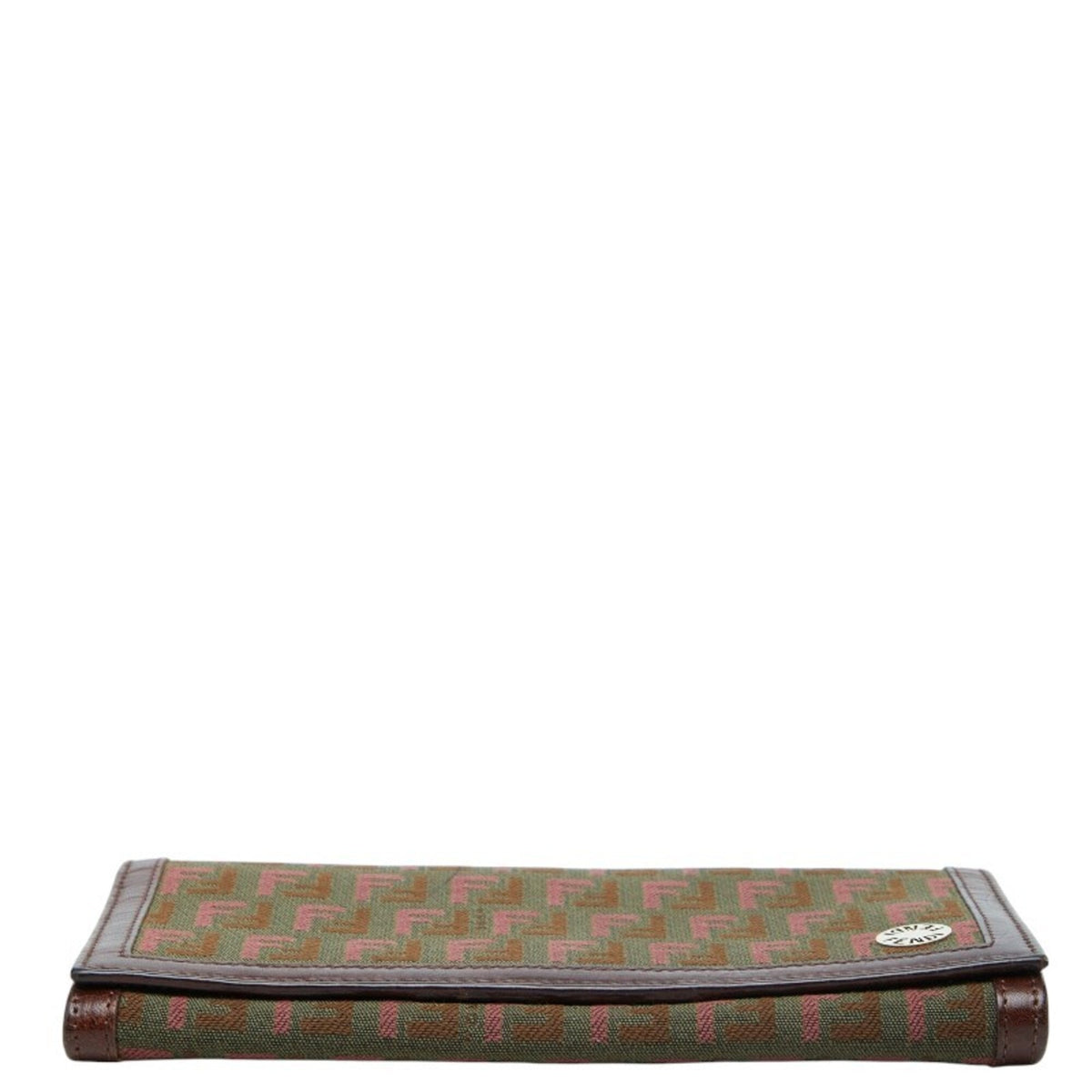Fendi Brown Khaki Leather Coin Purse/Coin Case (Pre-Owned)