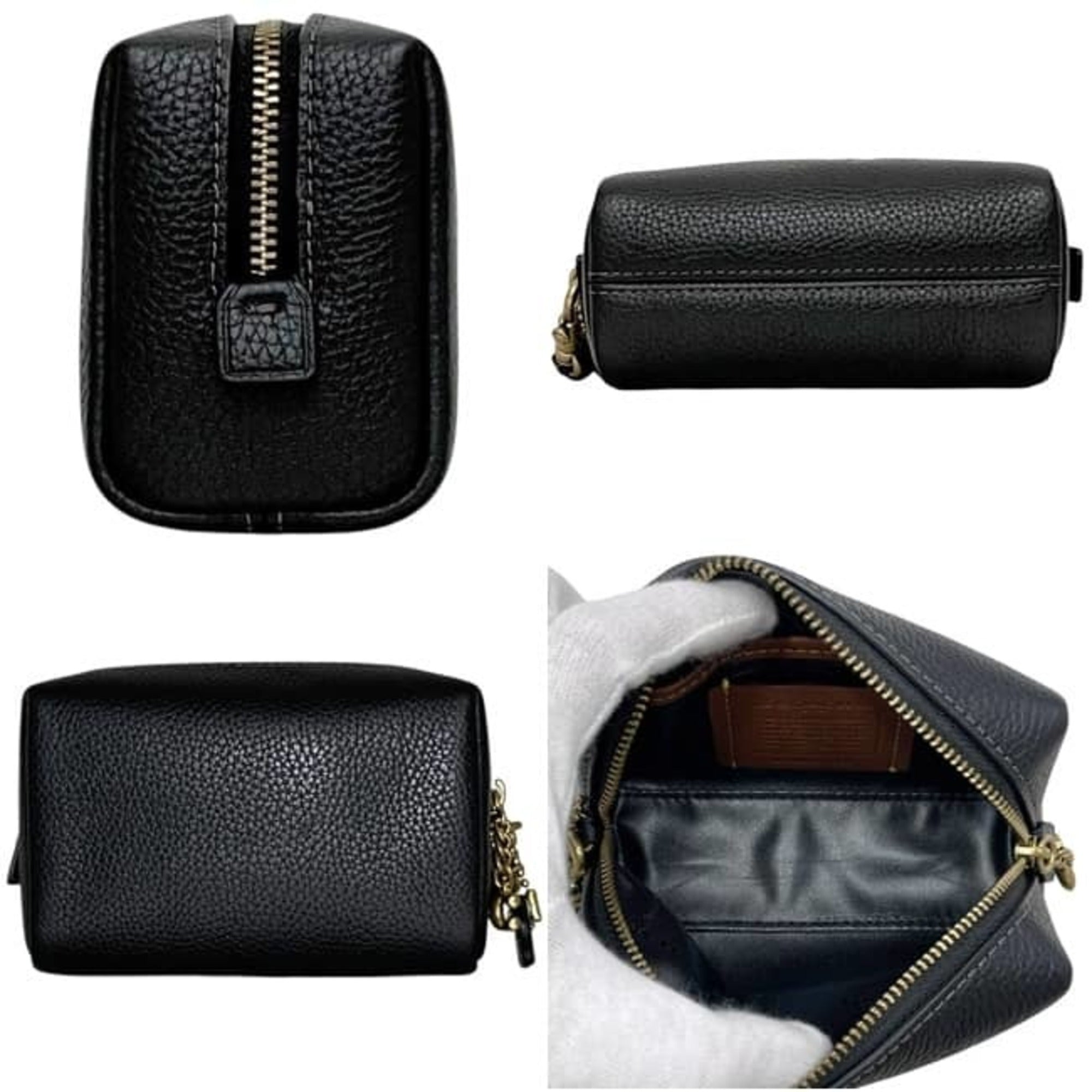 Coach Black Leather Pouch (Pre-Owned)