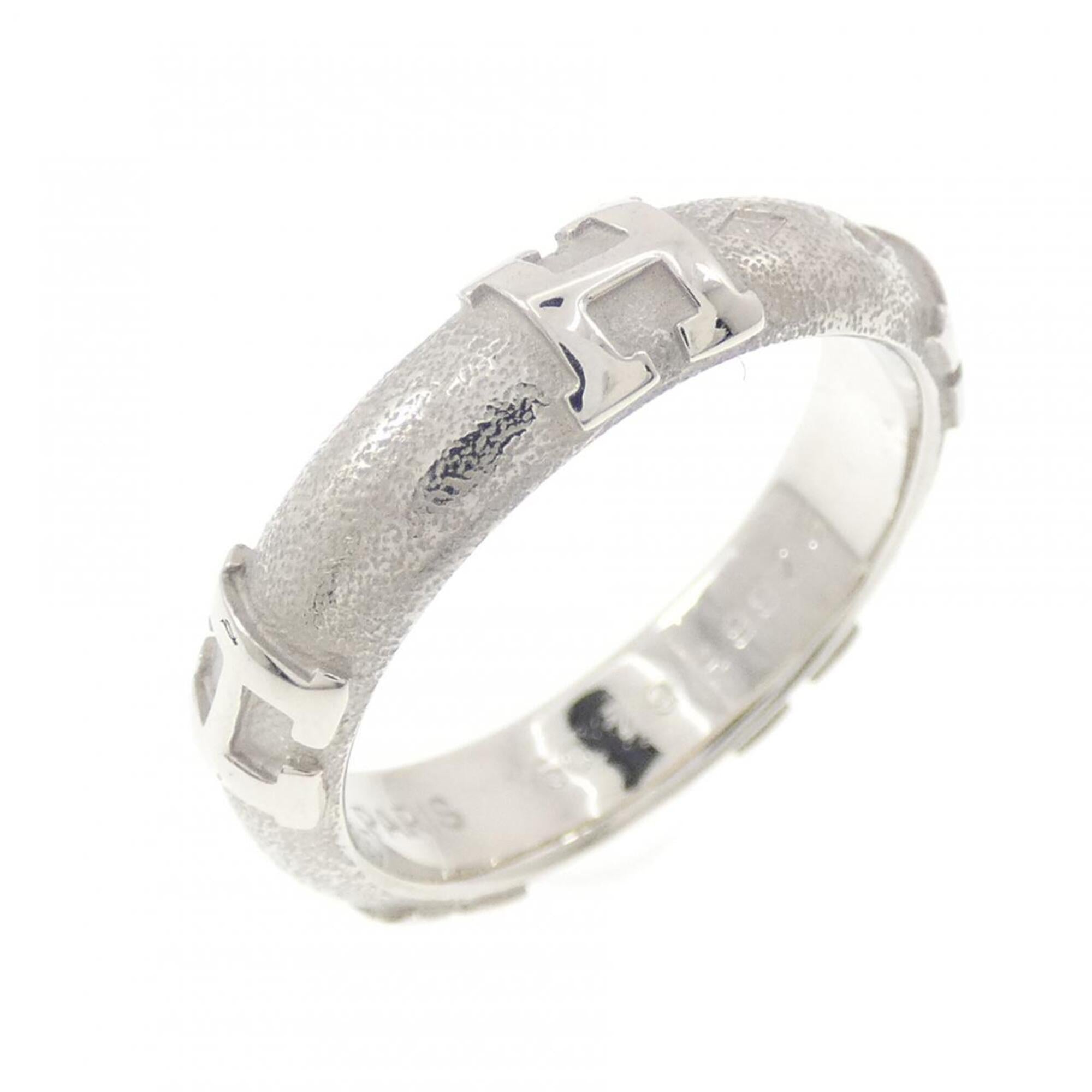 Hermes White Gold White Gold (18K) Band Ring (Pre-Owned)