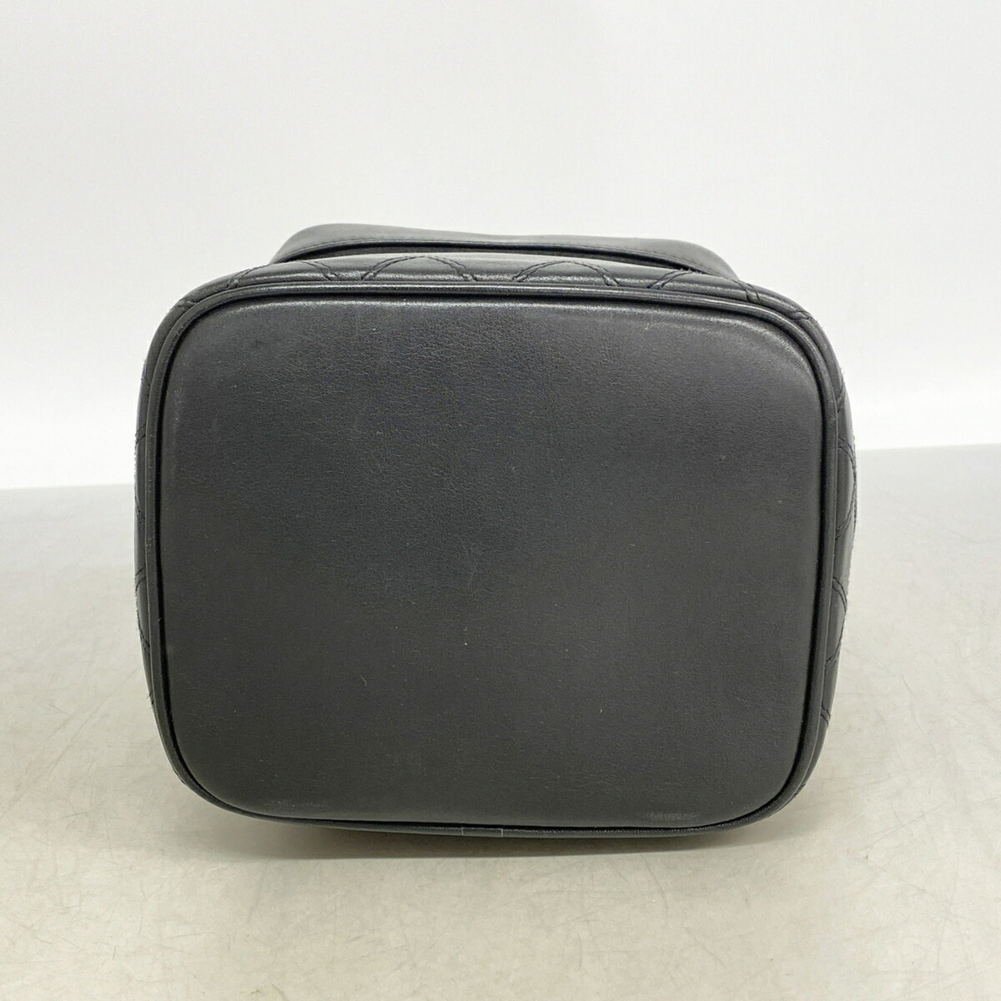 Chanel Black Leather Vanity Bag (Pre-Owned)
