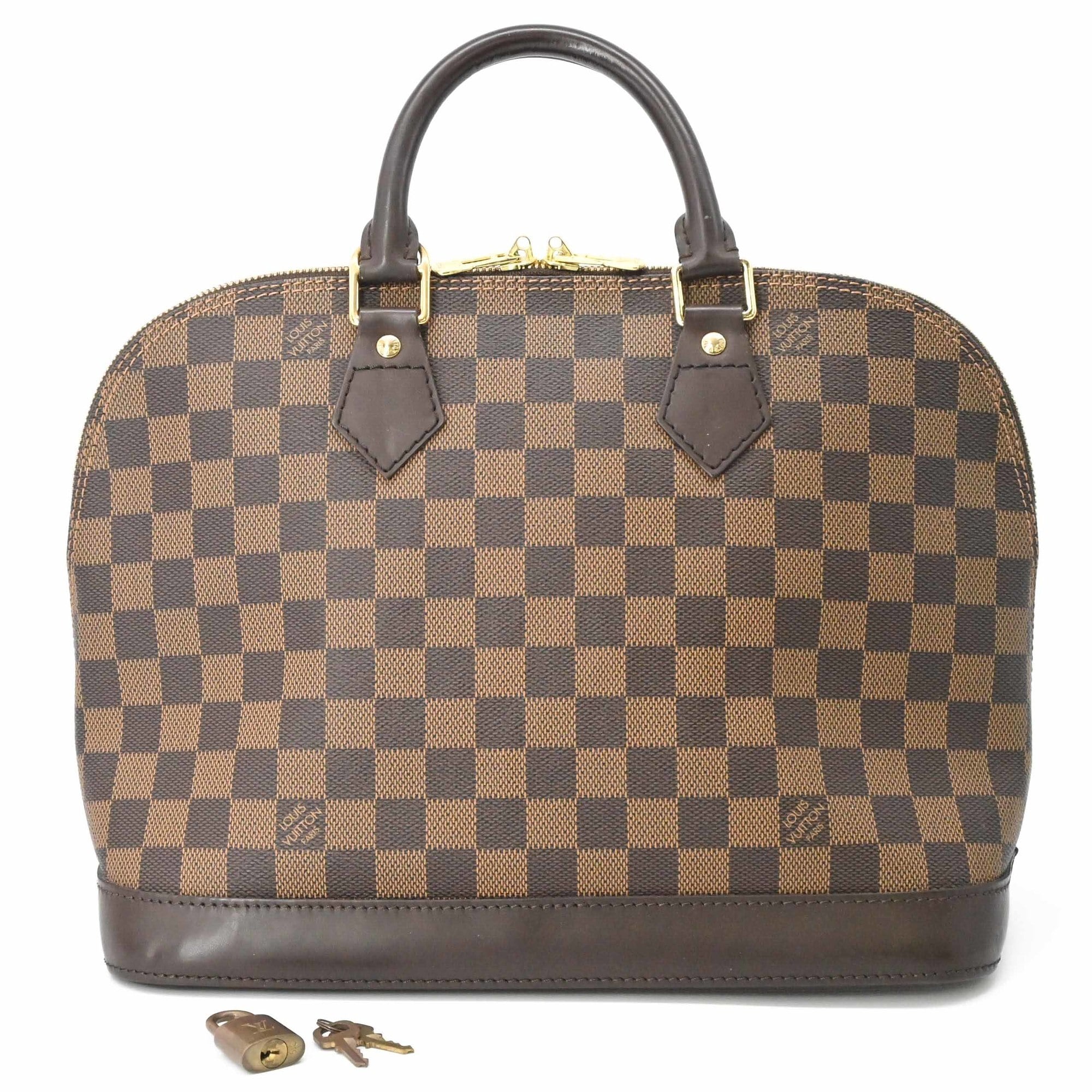Louis Vuitton Brown Damier Canvas Ebene Canvas Damier Canvas Handbag (Pre-Owned)