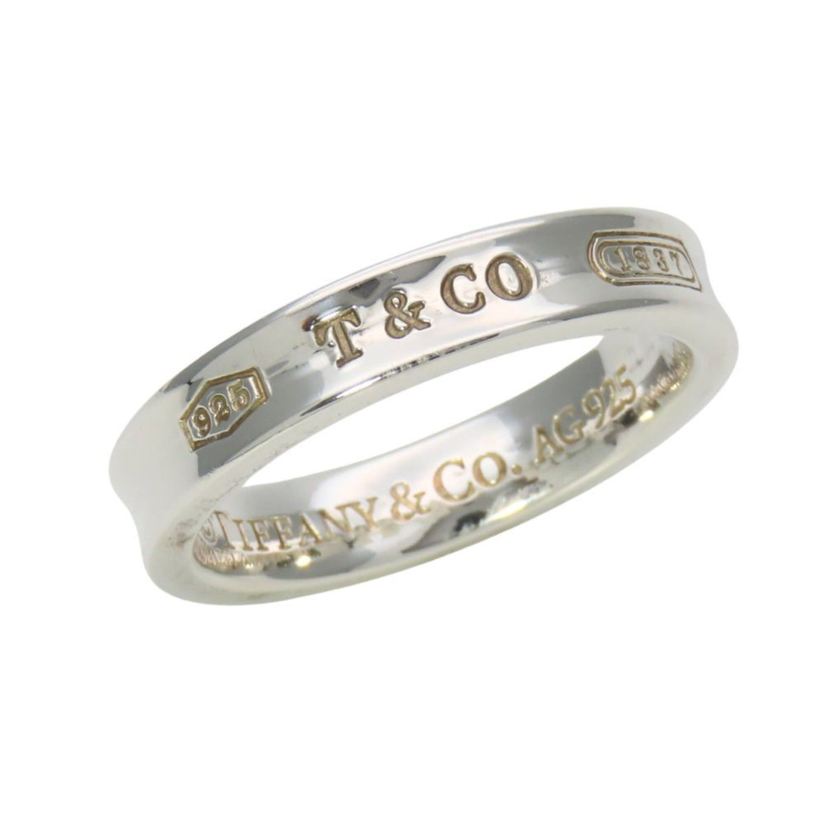 Tiffany Silver Silver 925 Band Ring (Pre-Owned)