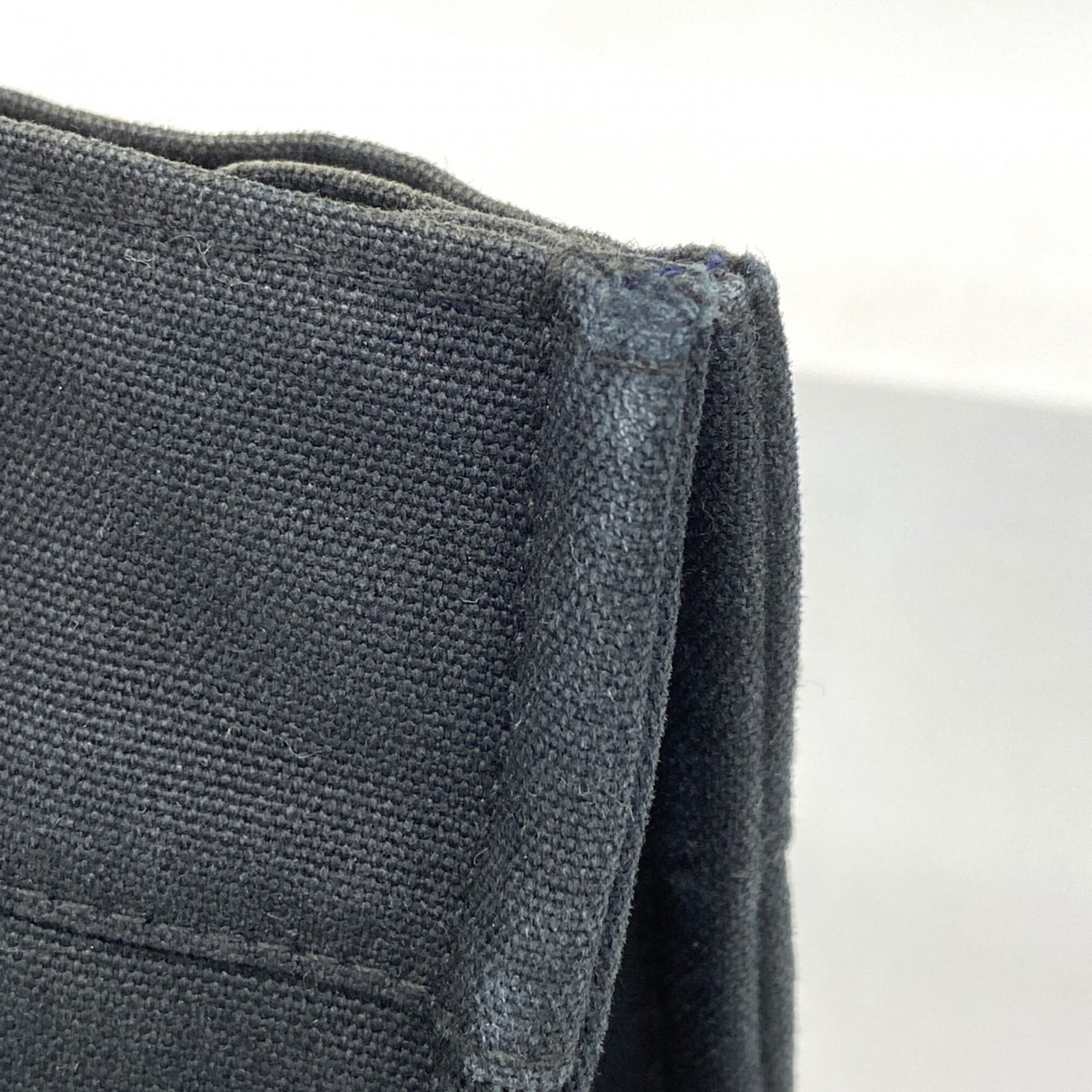 Hermes Black Canvas Tote Bag (Pre-Owned)