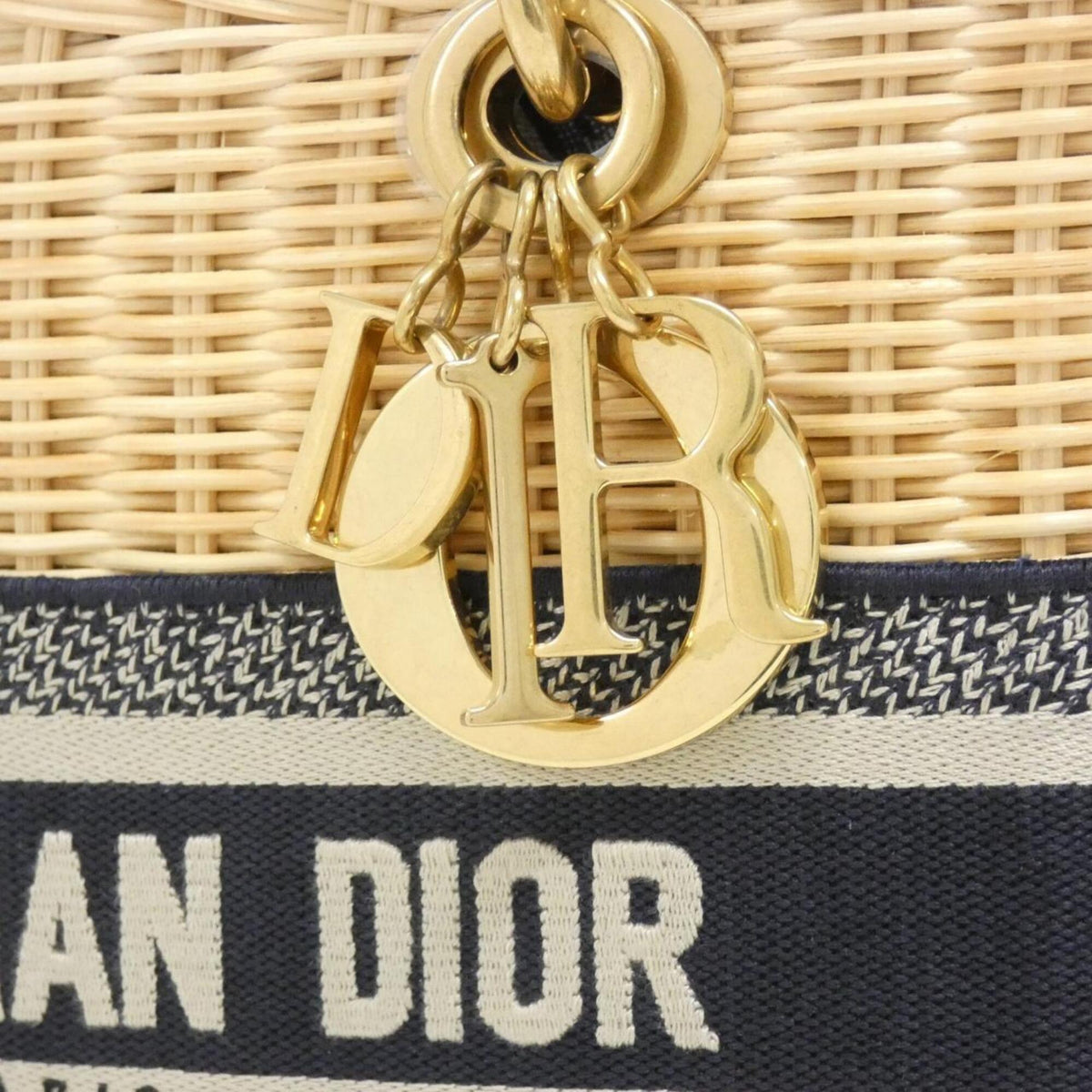 Christian Dior Beige Canvas Handbag (Pre-Owned)