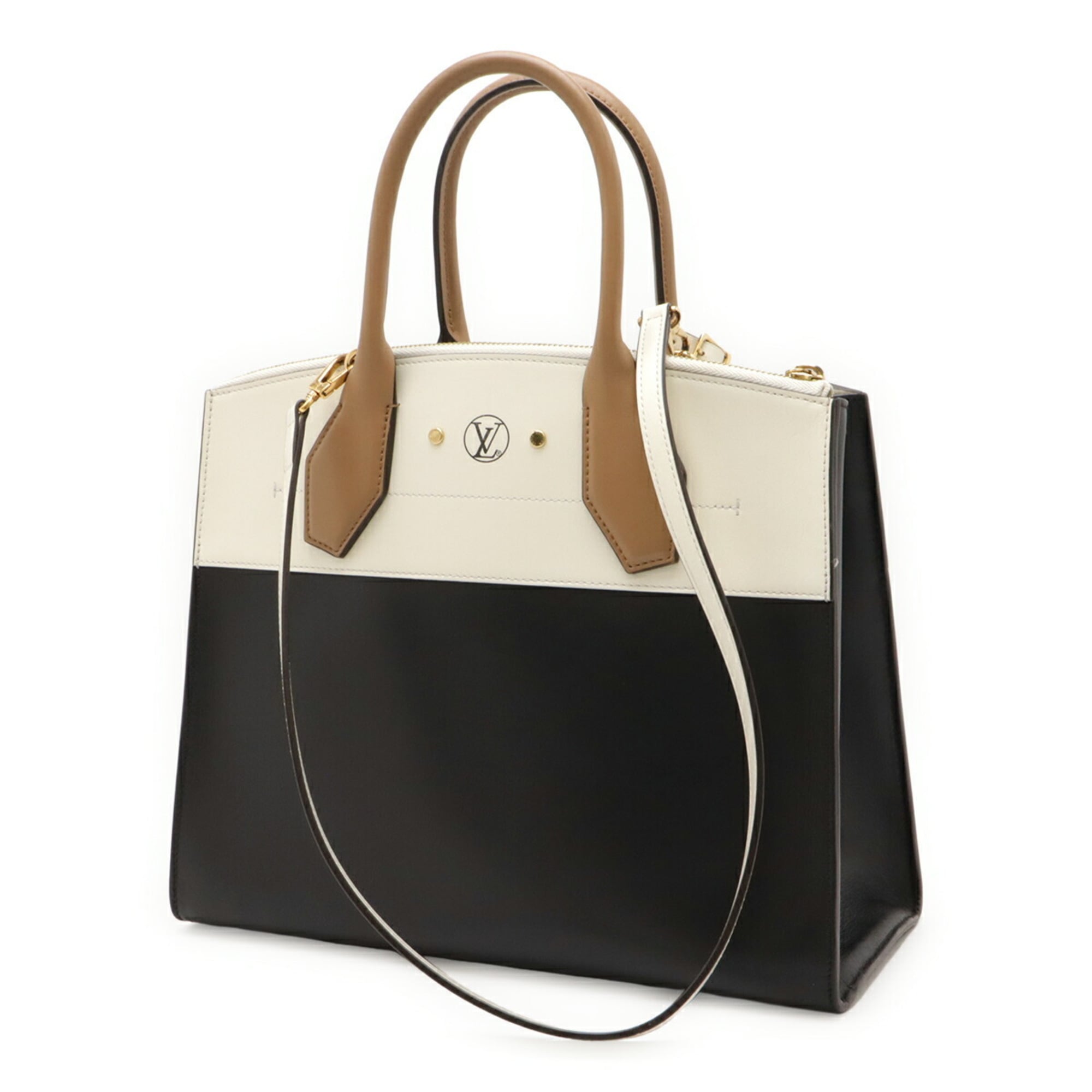 Louis Vuitton White Leather Handbag (Pre-Owned)