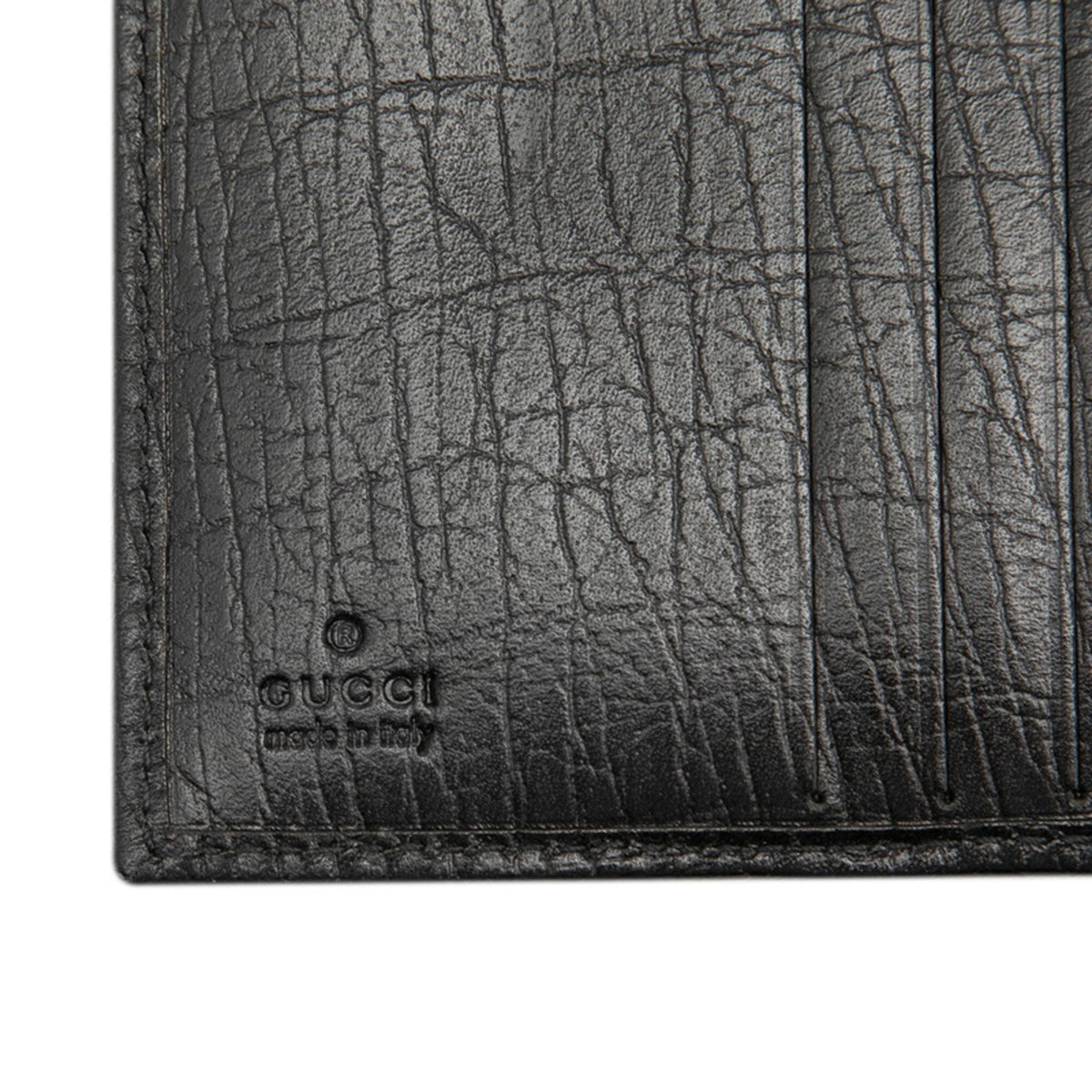 Gucci Bamboo Black Gg Canvas Leather Wallet (Bi-Fold) (Pre-Owned)