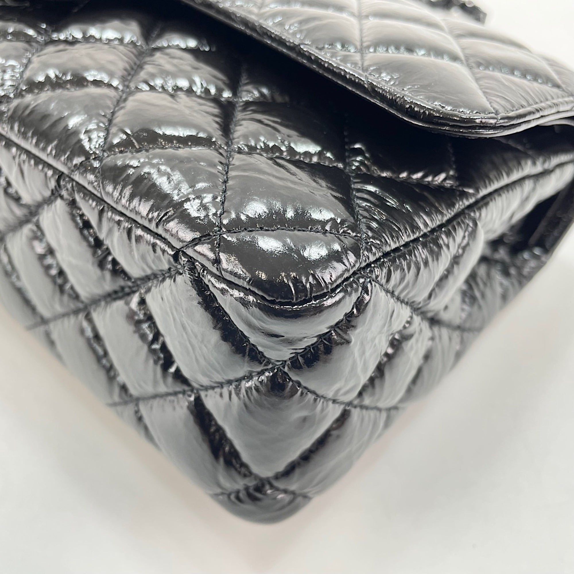Chanel Matelasse Black Pvc Shoulder Bag (Pre-Owned)