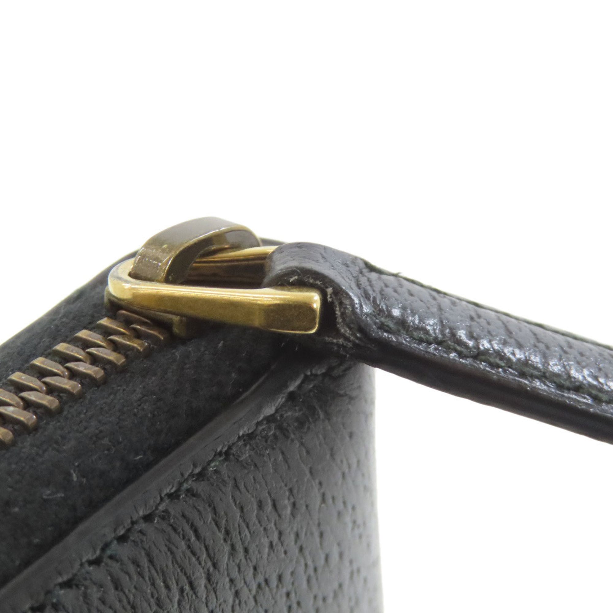 Gucci Black Leather Long Wallet (Bi-Fold) (Pre-Owned)