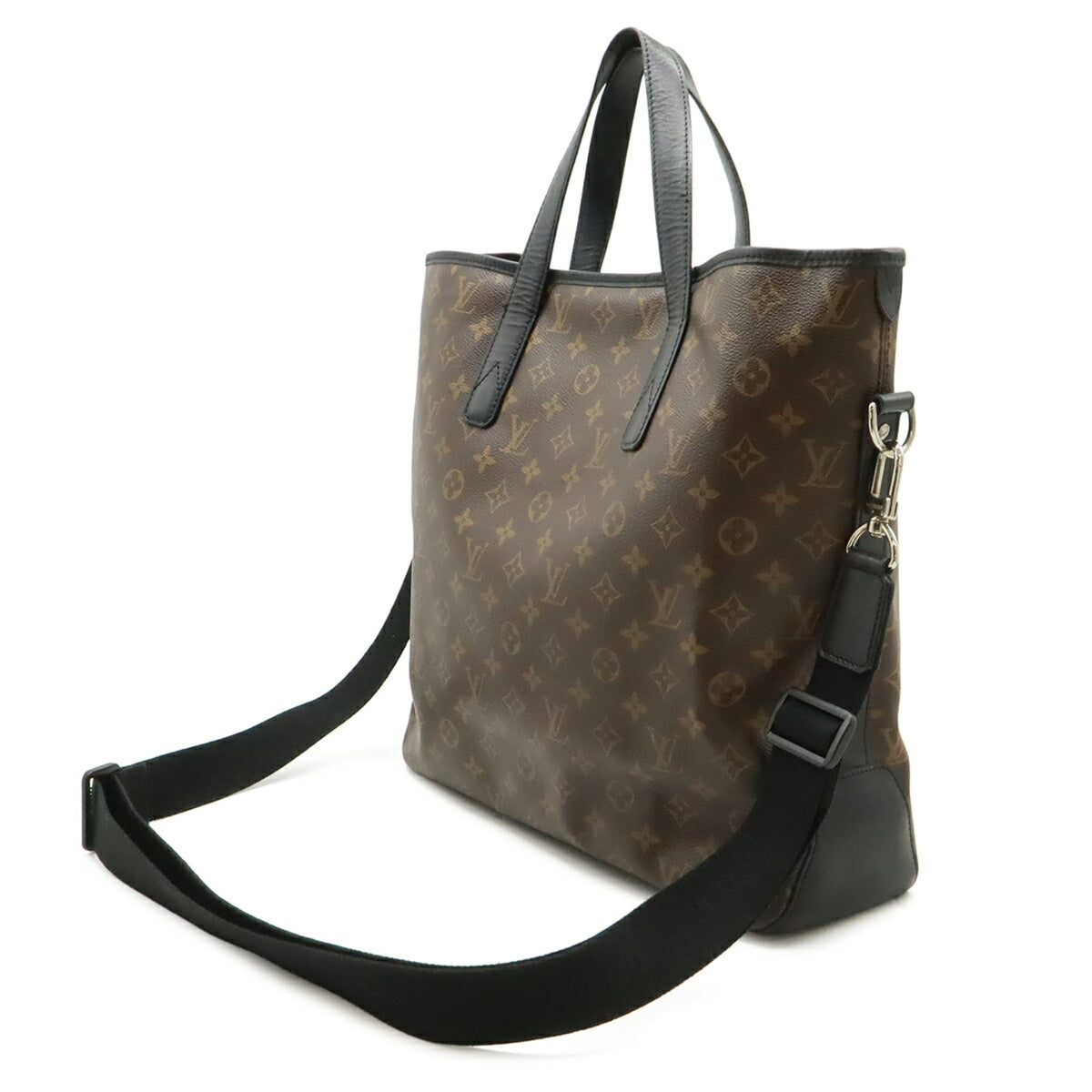 Louis Vuitton Monogram Black Brown Monogram Shoulder Bag Tote Bag (Pre-Owned)
