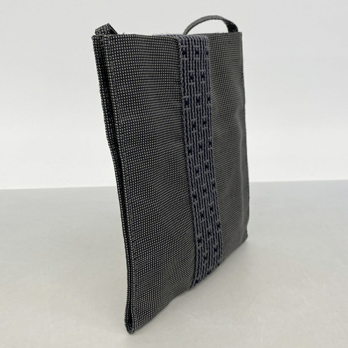 Hermes Gray Nylon Shoulder Bag (Pre-Owned)