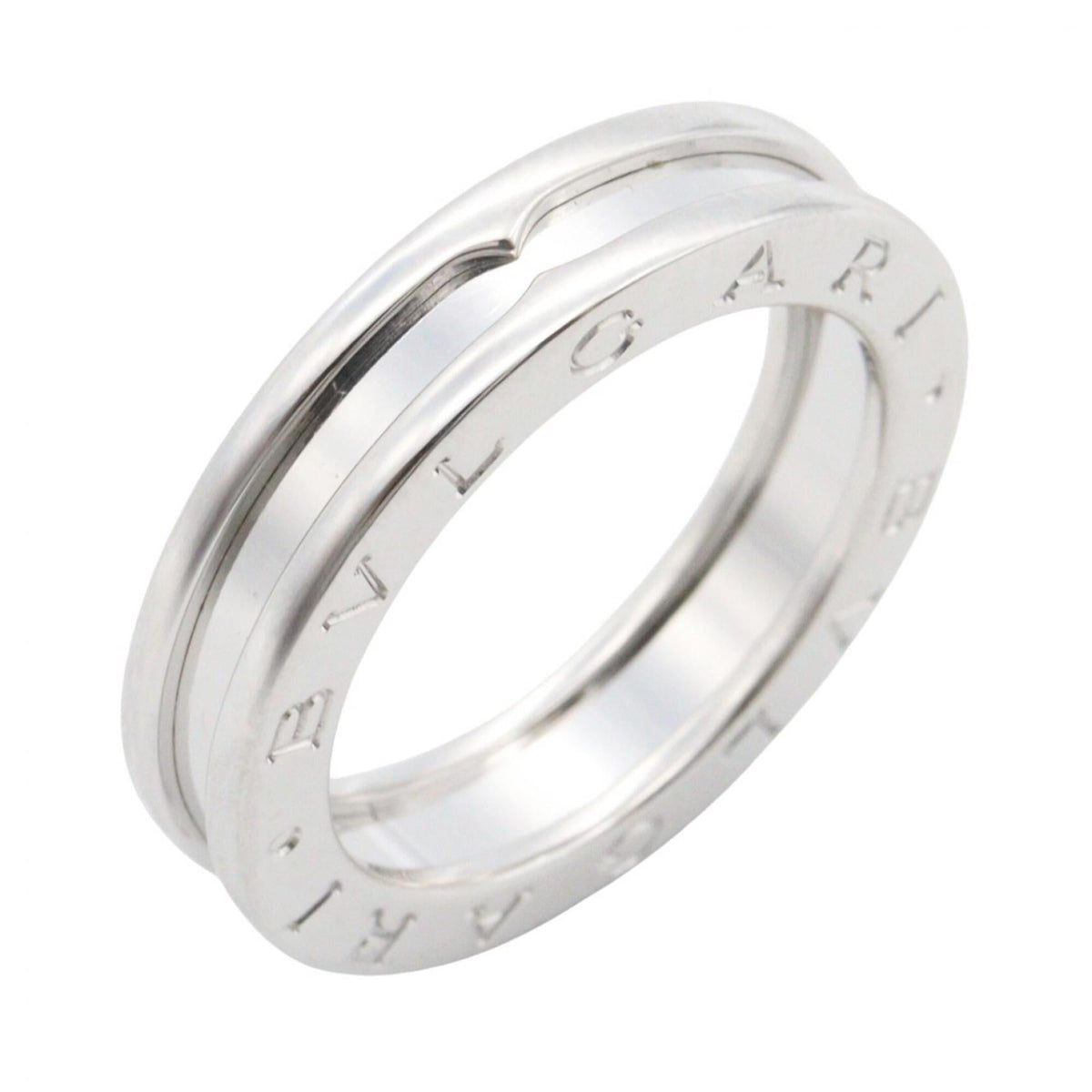 Bvlgari Silver White Gold (18K) Band Ring (Pre-Owned)