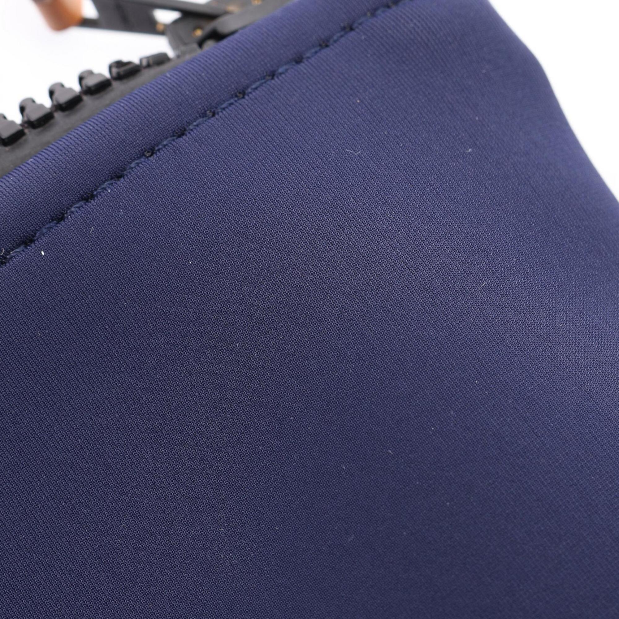 Hermes Navy Neoprene Handbag Pouch (Pre-Owned)