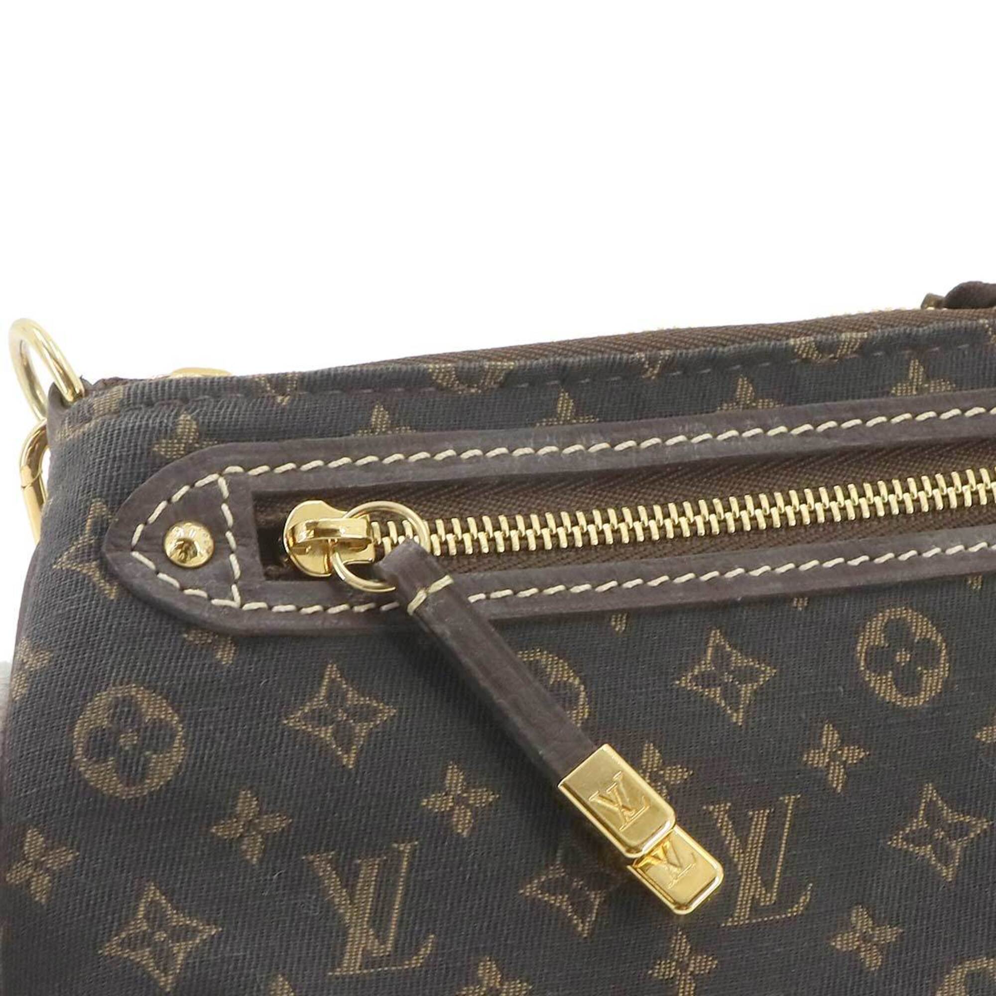 Louis Vuitton Ebene Monogram Mini Lin Handbag Pochette (Pre-Owned)