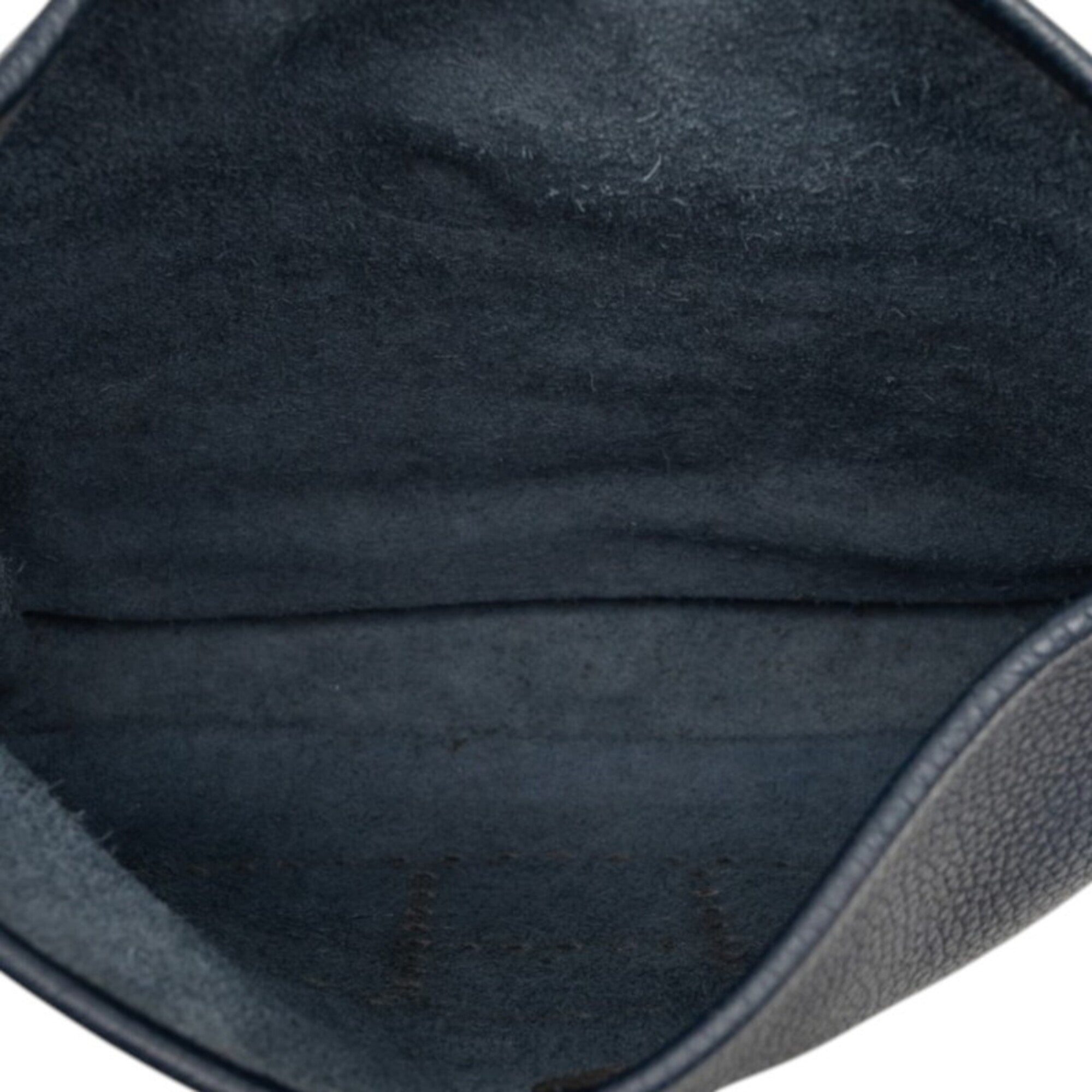 Hermes Navy Taurillon Clemence Leather Shoulder Bag (Pre-Owned)