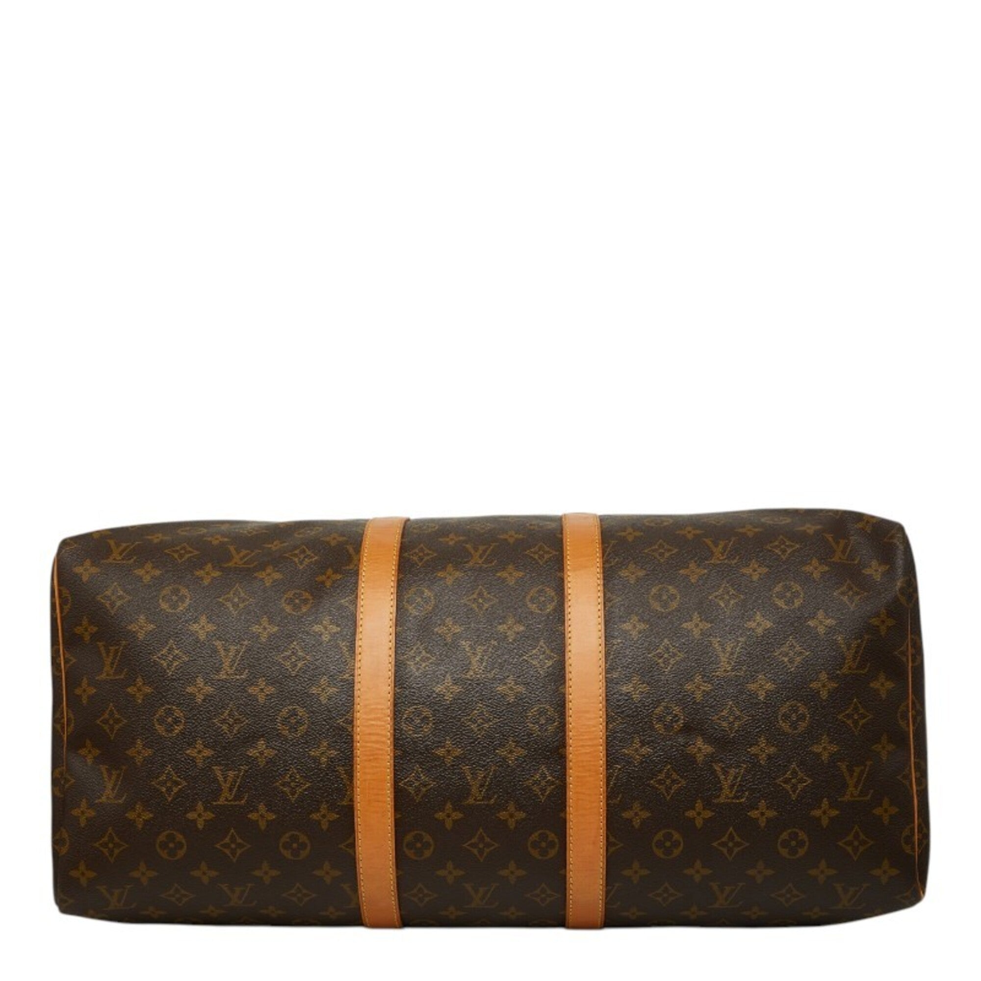 Louis Vuitton Brown Pvc Leather Boston Bag (Pre-Owned)
