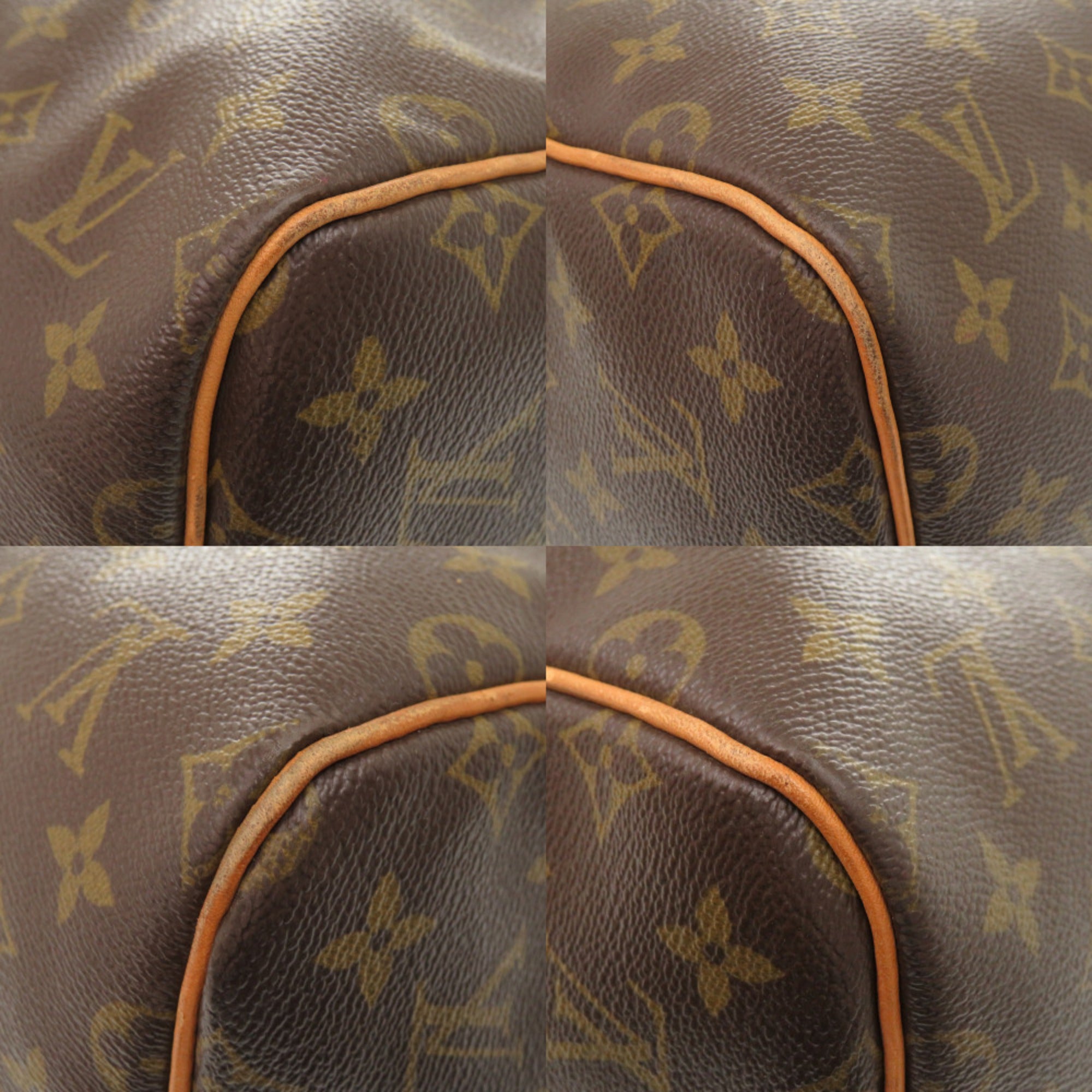 Louis Vuitton Brown Monogram Canvas Boston Bag (Pre-Owned)