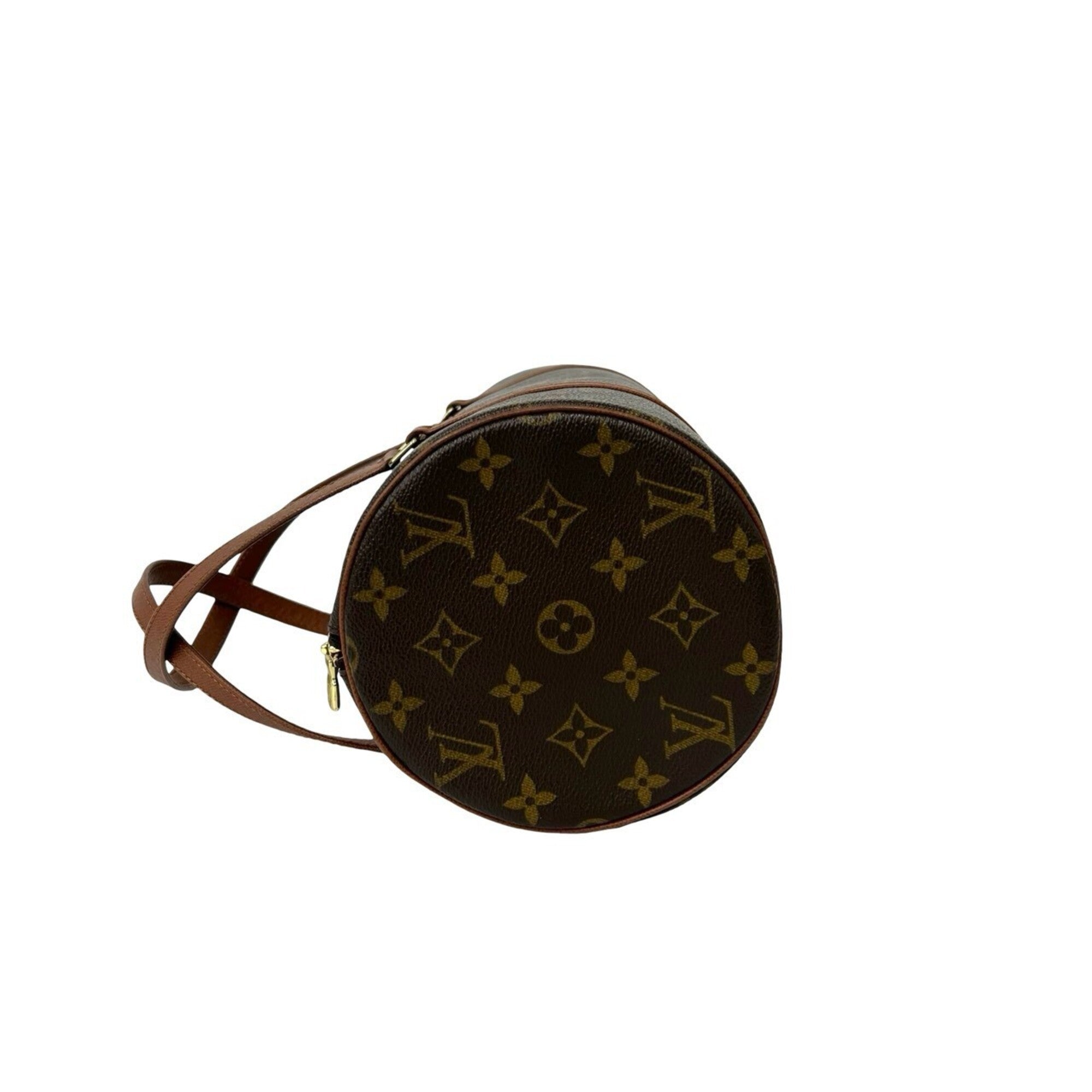 Louis Vuitton Brown Leather Pvc Handbag (Pre-Owned)
