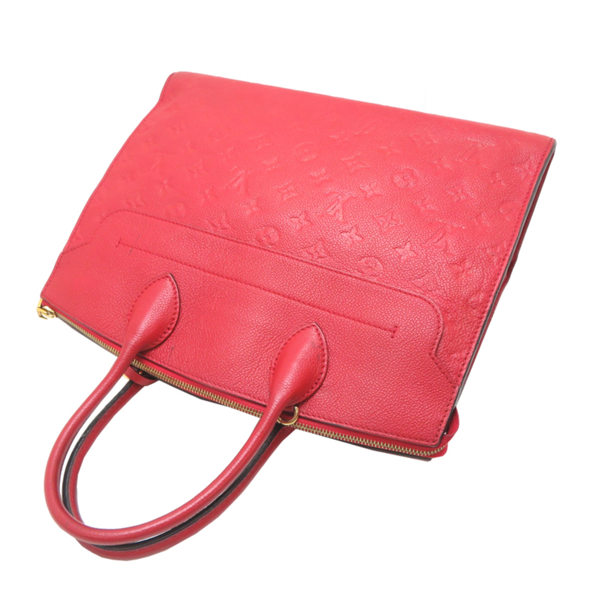 Louis Vuitton Red Color Monogram Empreinte Handbag (Pre-Owned)