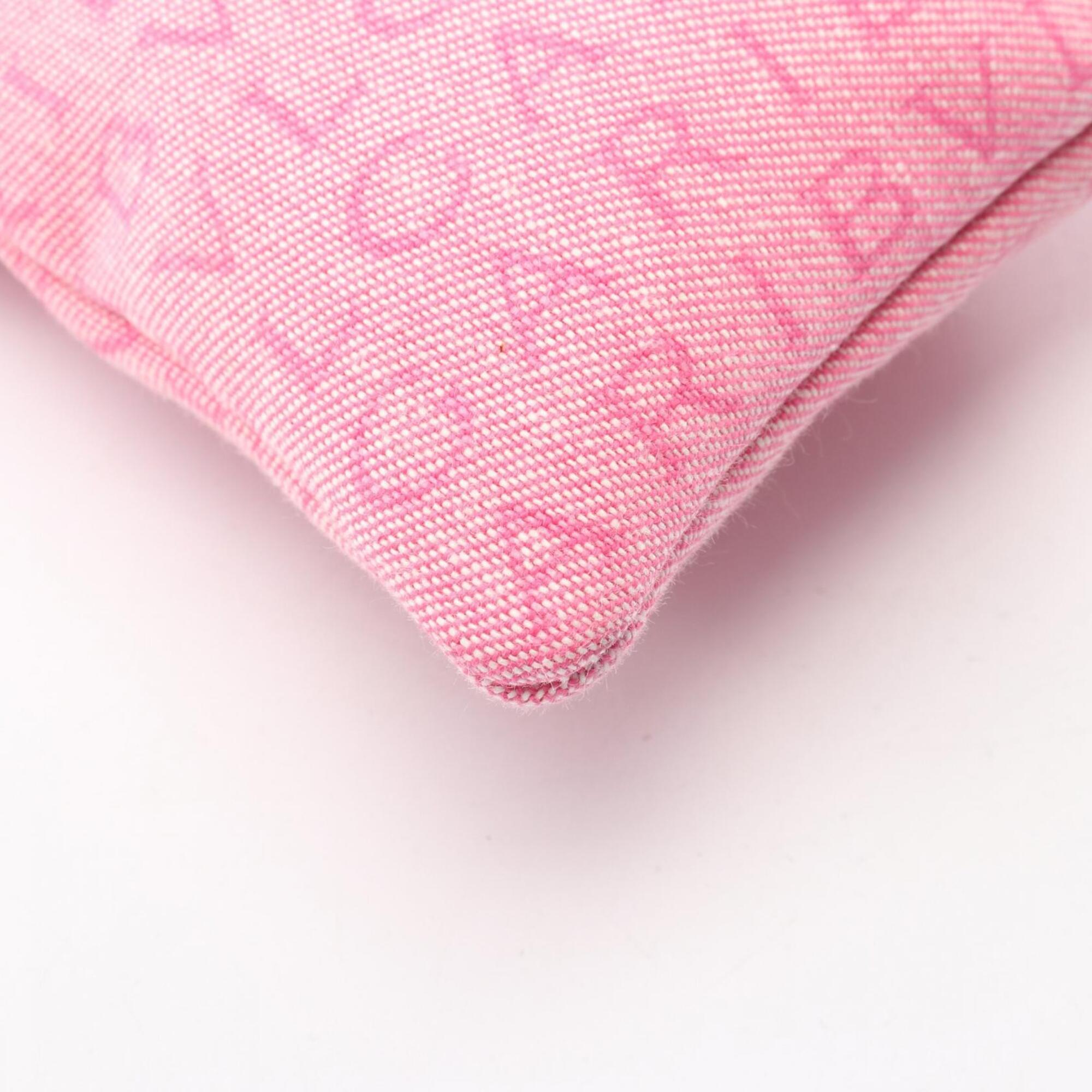 Bvlgari Pink Canvas Leather Shoulder Bag (Pre-Owned)