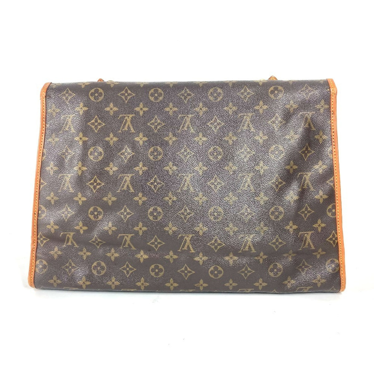 Louis Vuitton Brown Monogram Canvas Handbag Shoulder Bag (Pre-Owned)