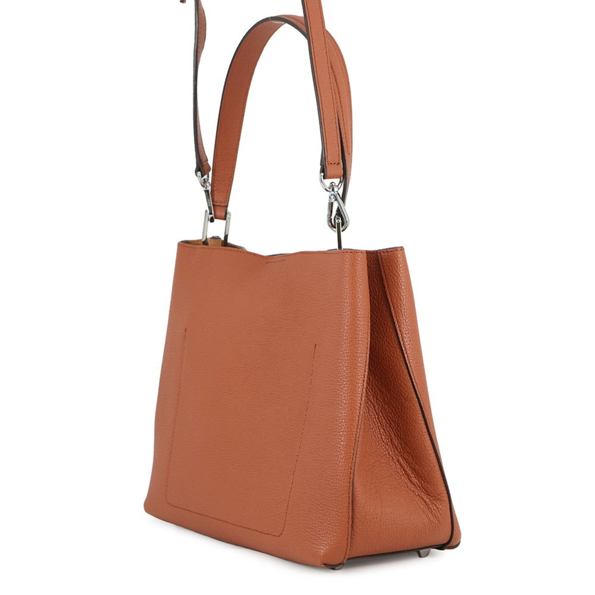 Mcm Brown Leather Handbag Tote Bag (Pre-Owned)