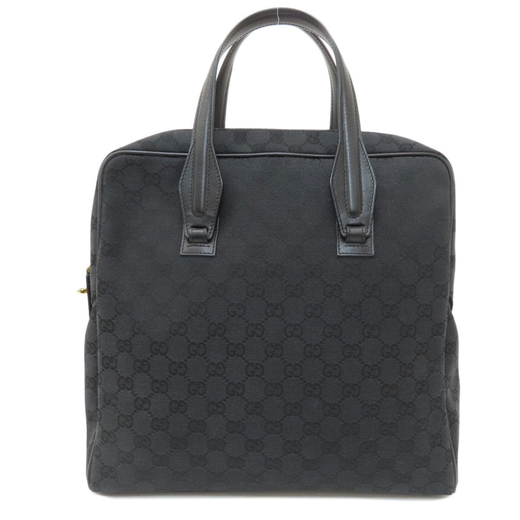 Gucci Black Canvas Tote Bag (Pre-Owned)