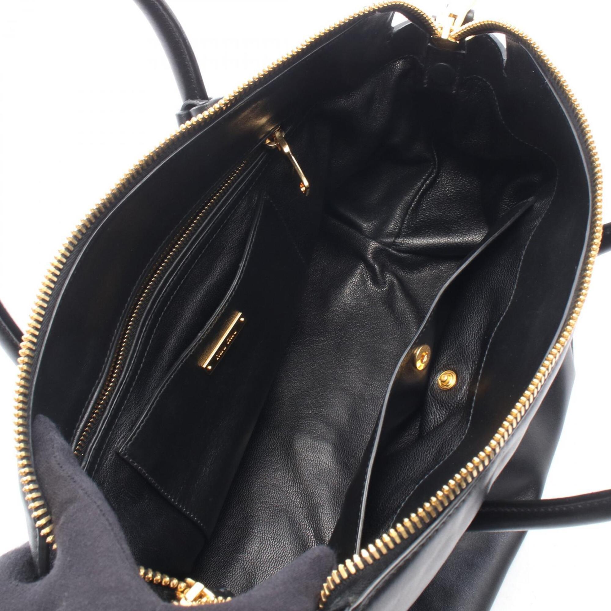 Miu Miu Black Leather Handbag (Pre-Owned)