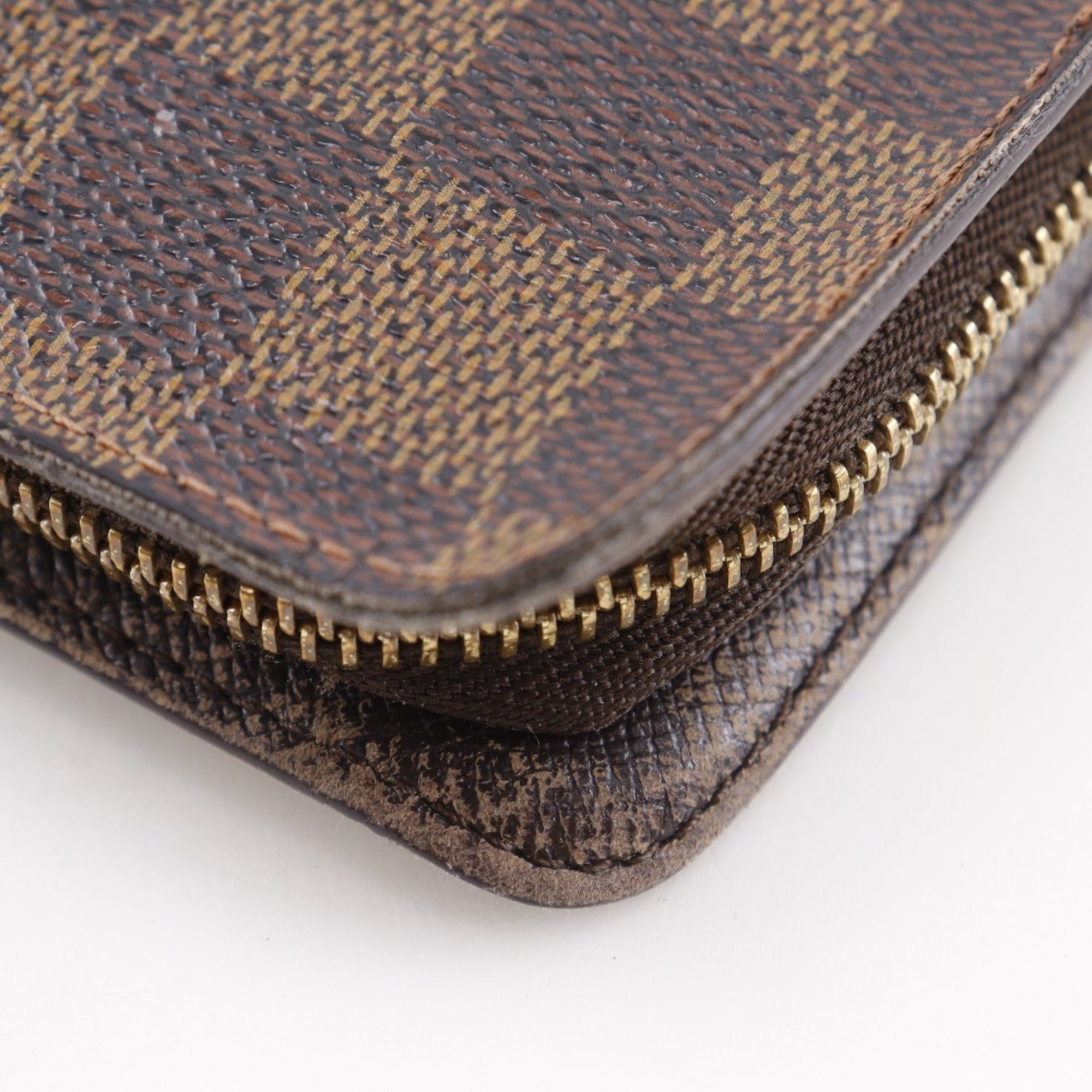 Louis Vuitton Brown Damier Canvas Long Wallet (Bi-Fold) (Pre-Owned)