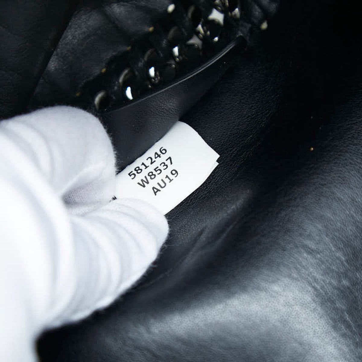 Stella Mccartney Black White Shoulder Bag Tote Bag (Pre-Owned)