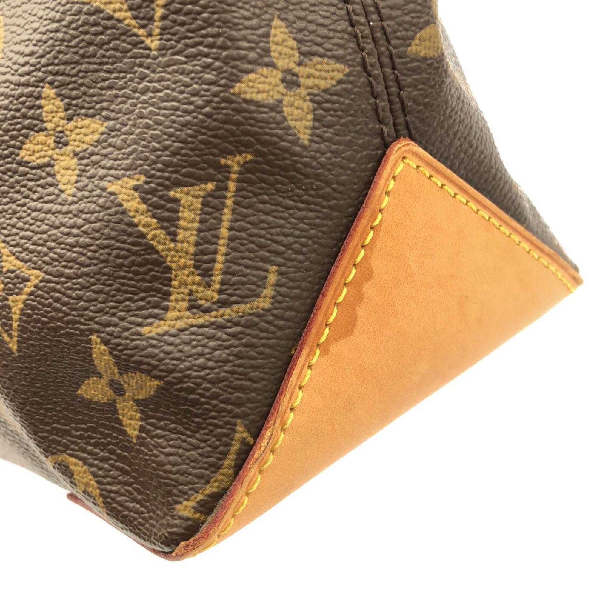 Louis Vuitton Monogram Marron Coated Canvas Handbag (Pre-Owned)