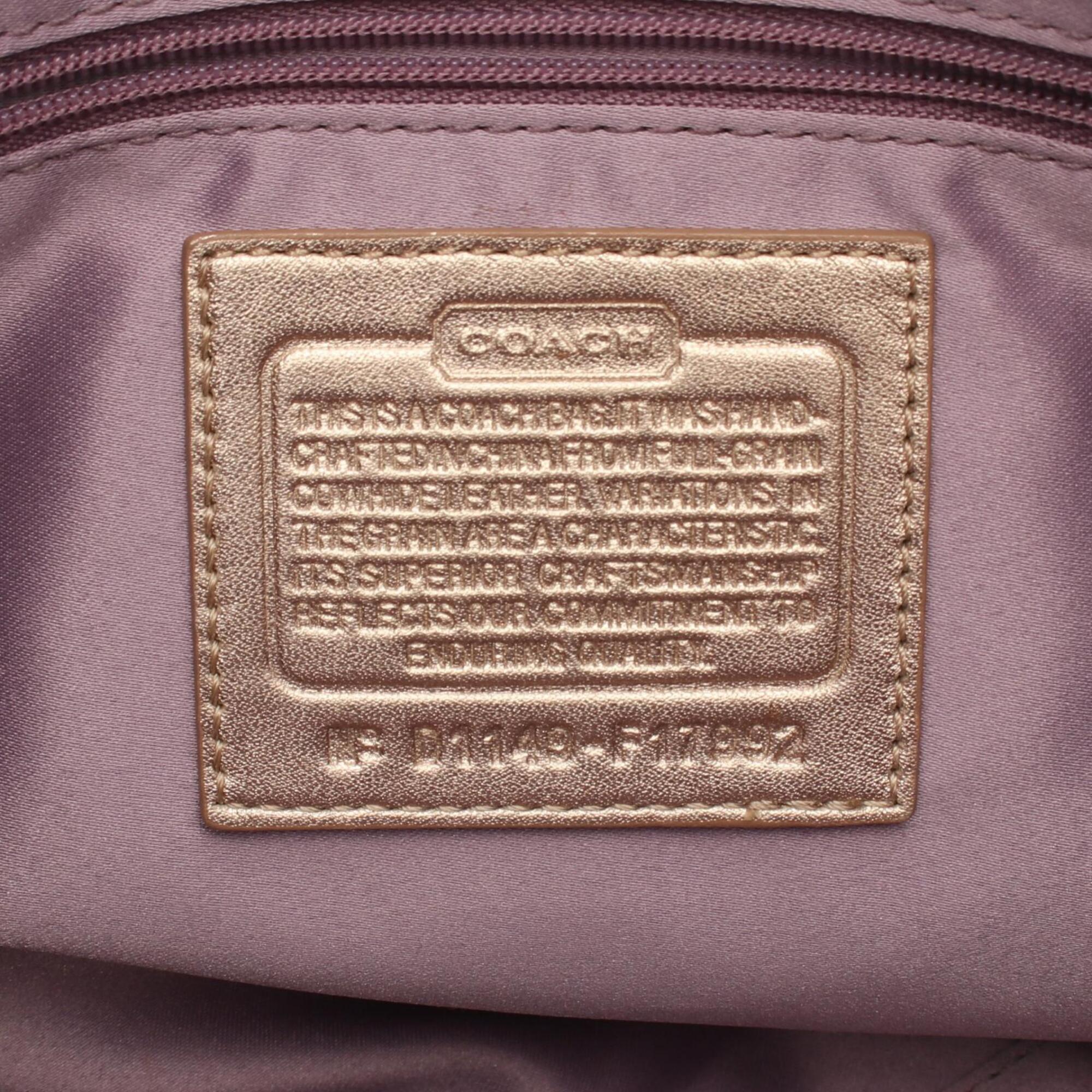 Coach Gold Leather Handbag (Pre-Owned)