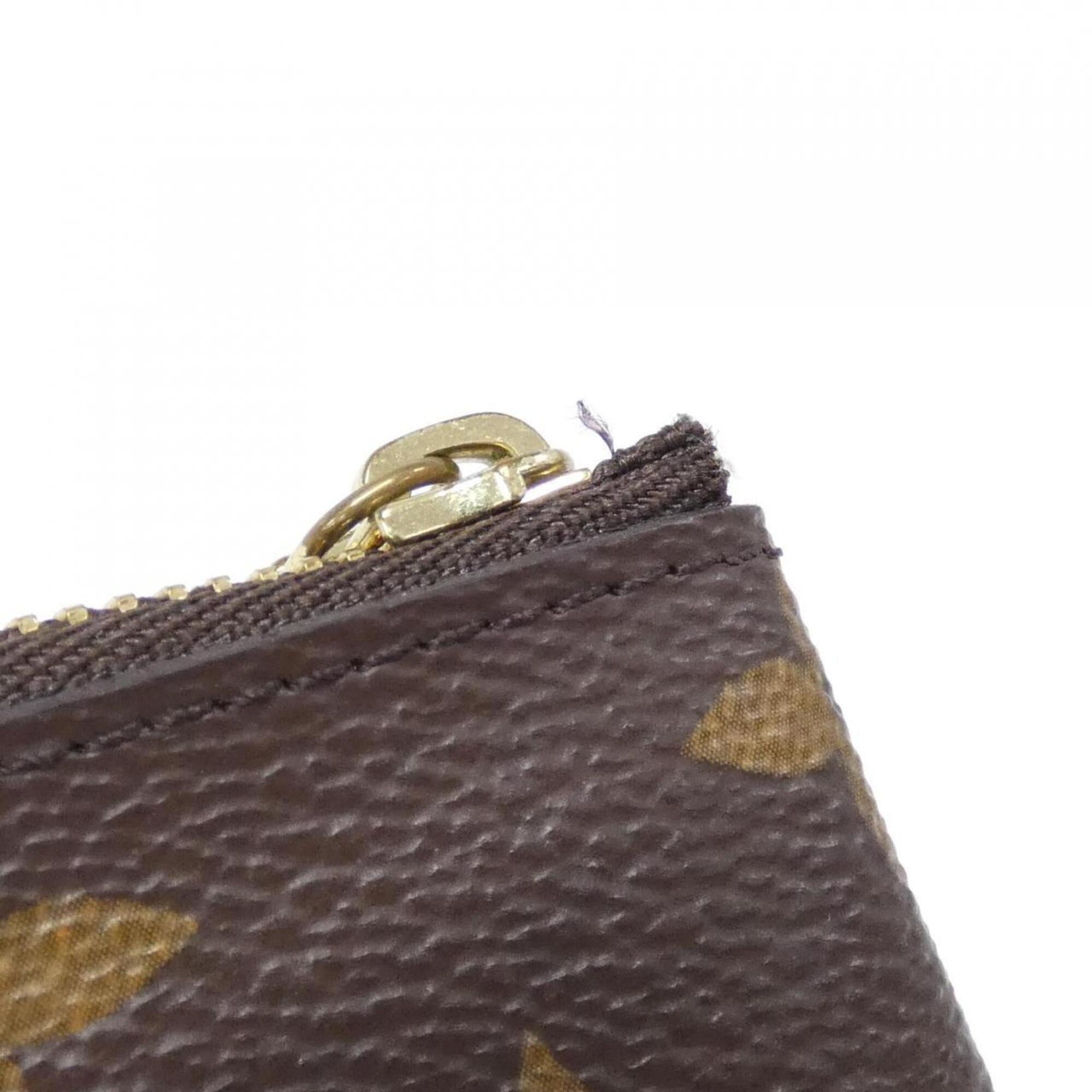 Louis Vuitton Monogram Marron Coated Canvas Coin Purse/Coin Case (Pre-Owned)