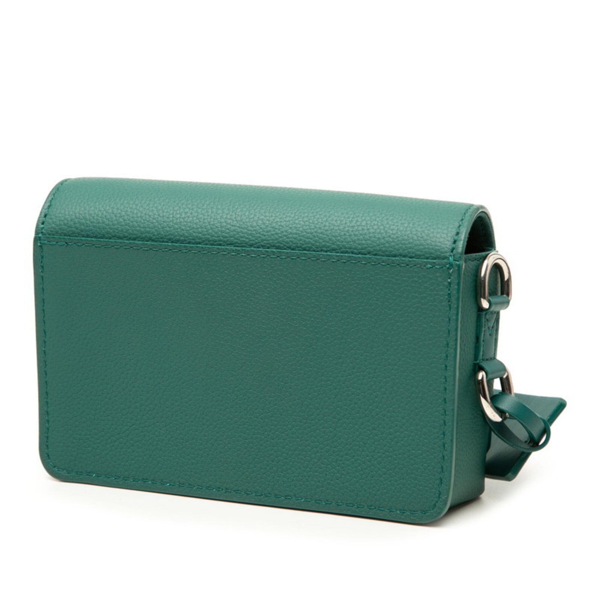 Louis Vuitton Green Leather Shoulder Bag (Pre-Owned)
