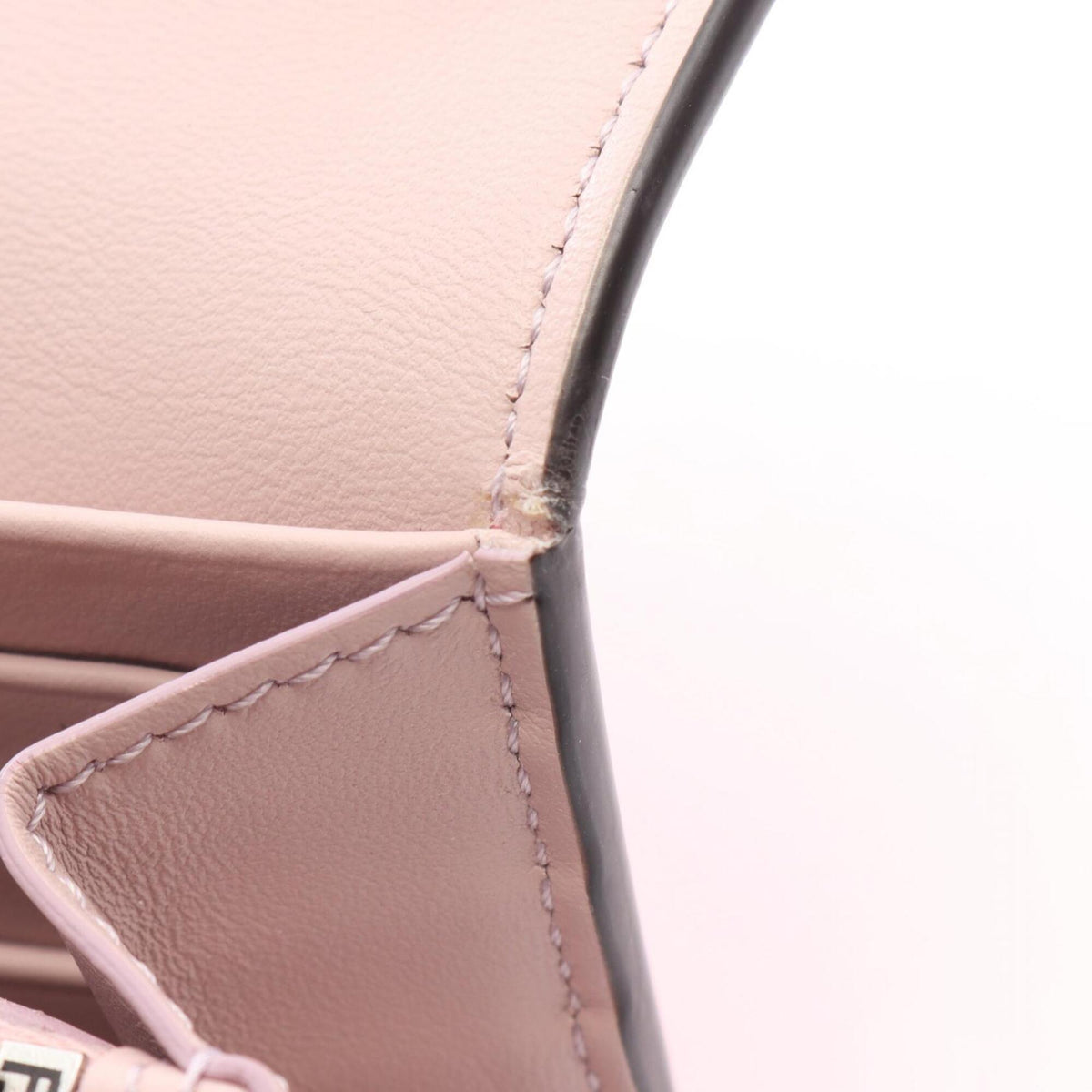 Fendi Pink Leather Long Wallet (Bi-Fold) (Pre-Owned)