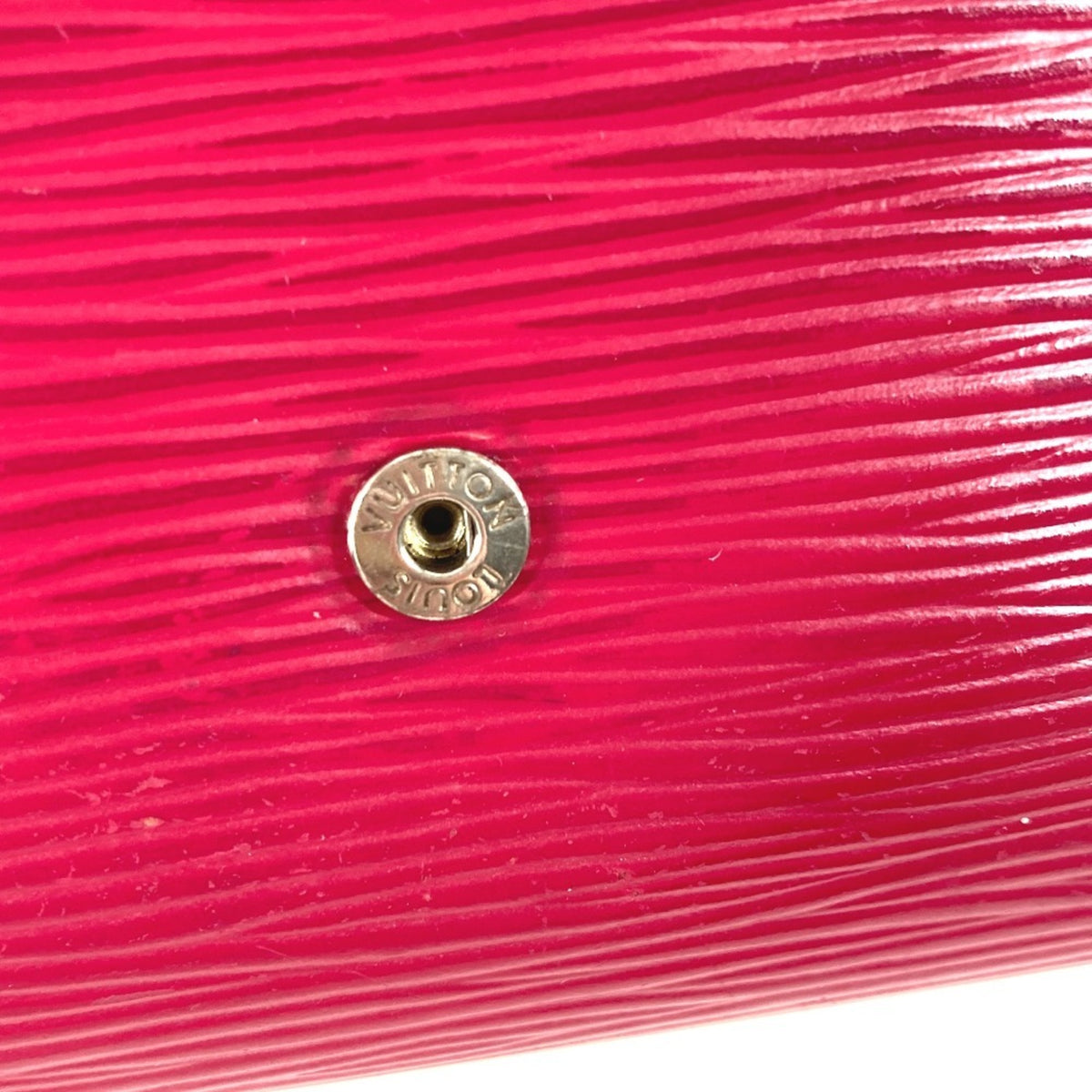 Louis Vuitton Fuchsia Purple Epi Leather Wallet (Tri-Fold) (Pre-Owned)