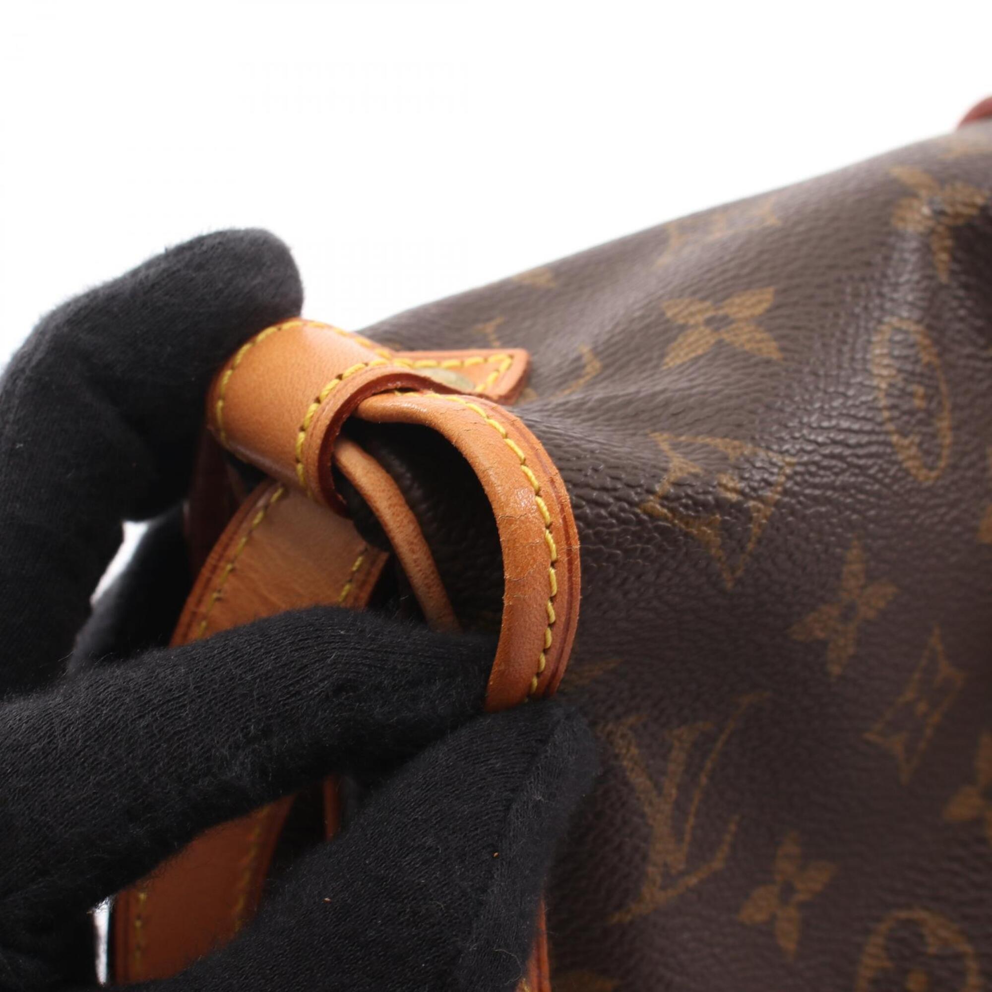 Louis Vuitton Brown Monogram Coated Canvas Monogram Leather Handbag Shoulder Bag (Pre-Owned)