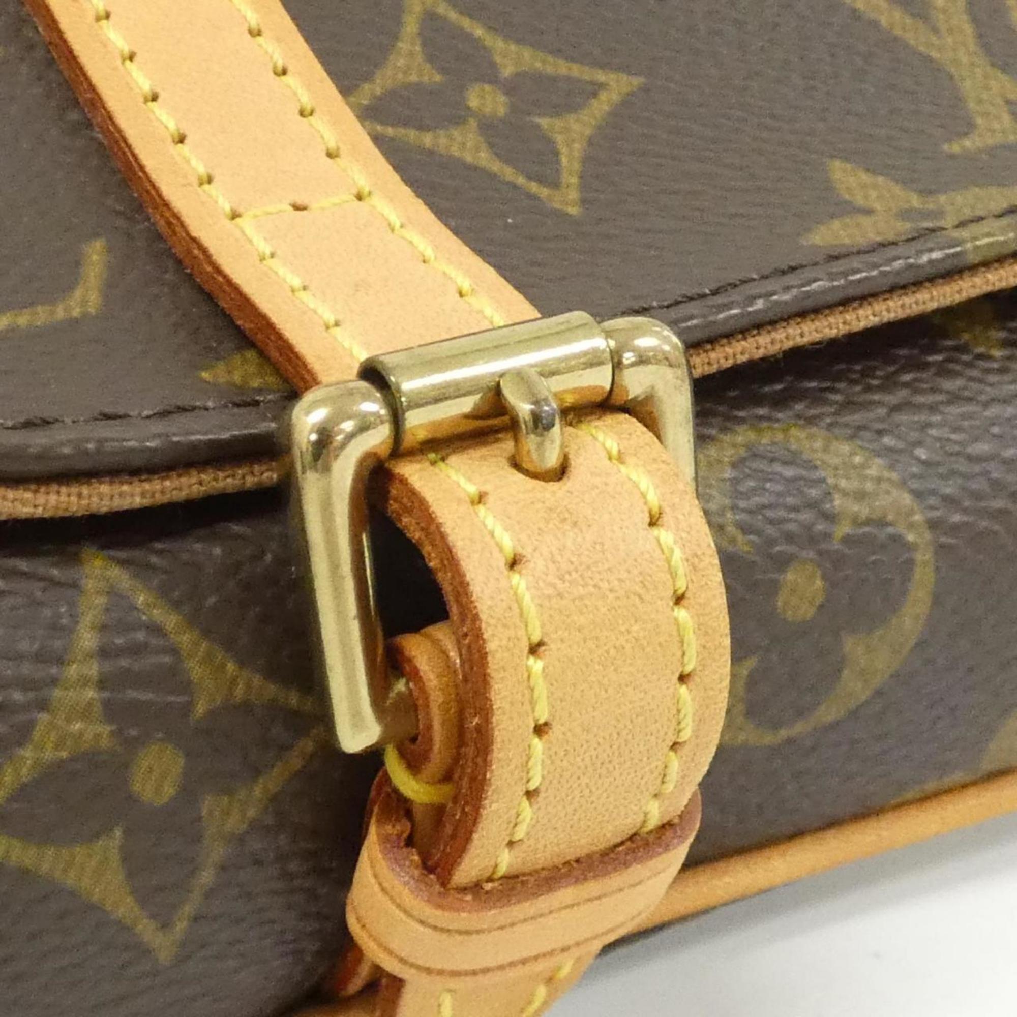 Louis Vuitton Monogram Marron Coated Canvas Fanny Pack Pochette (Pre-Owned)