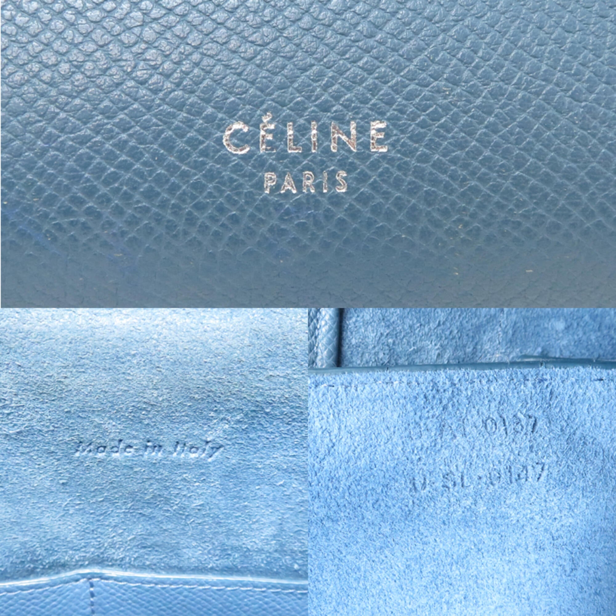 Celine Light Blue Leather Handbag (Pre-Owned)