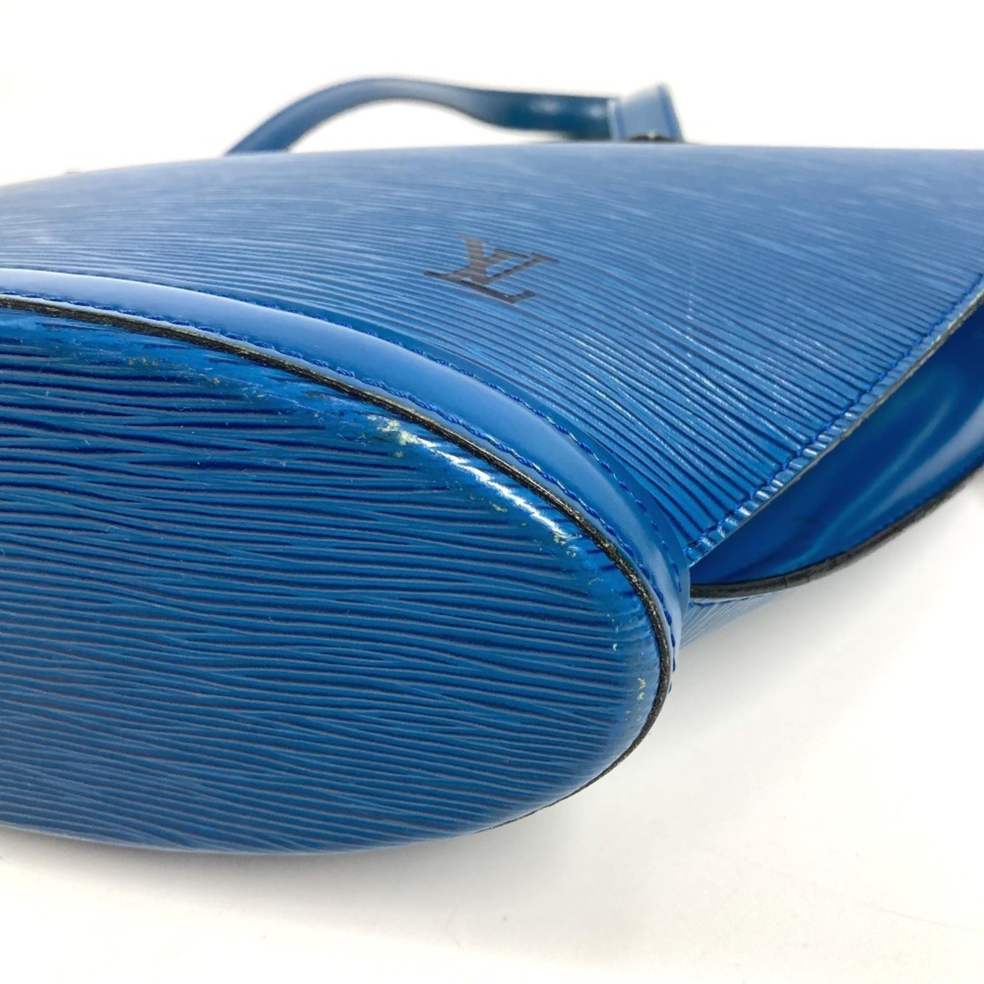 Louis Vuitton Blue Toledo Blue Epi Leather Shoulder Bag Tote Bag (Pre-Owned)