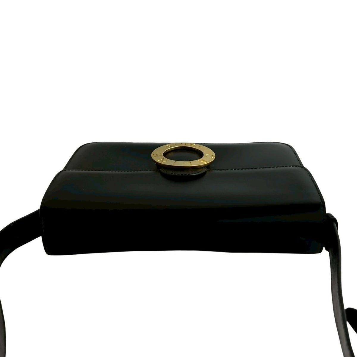 Celine Black Leather Pochette Shoulder Bag (Pre-Owned)