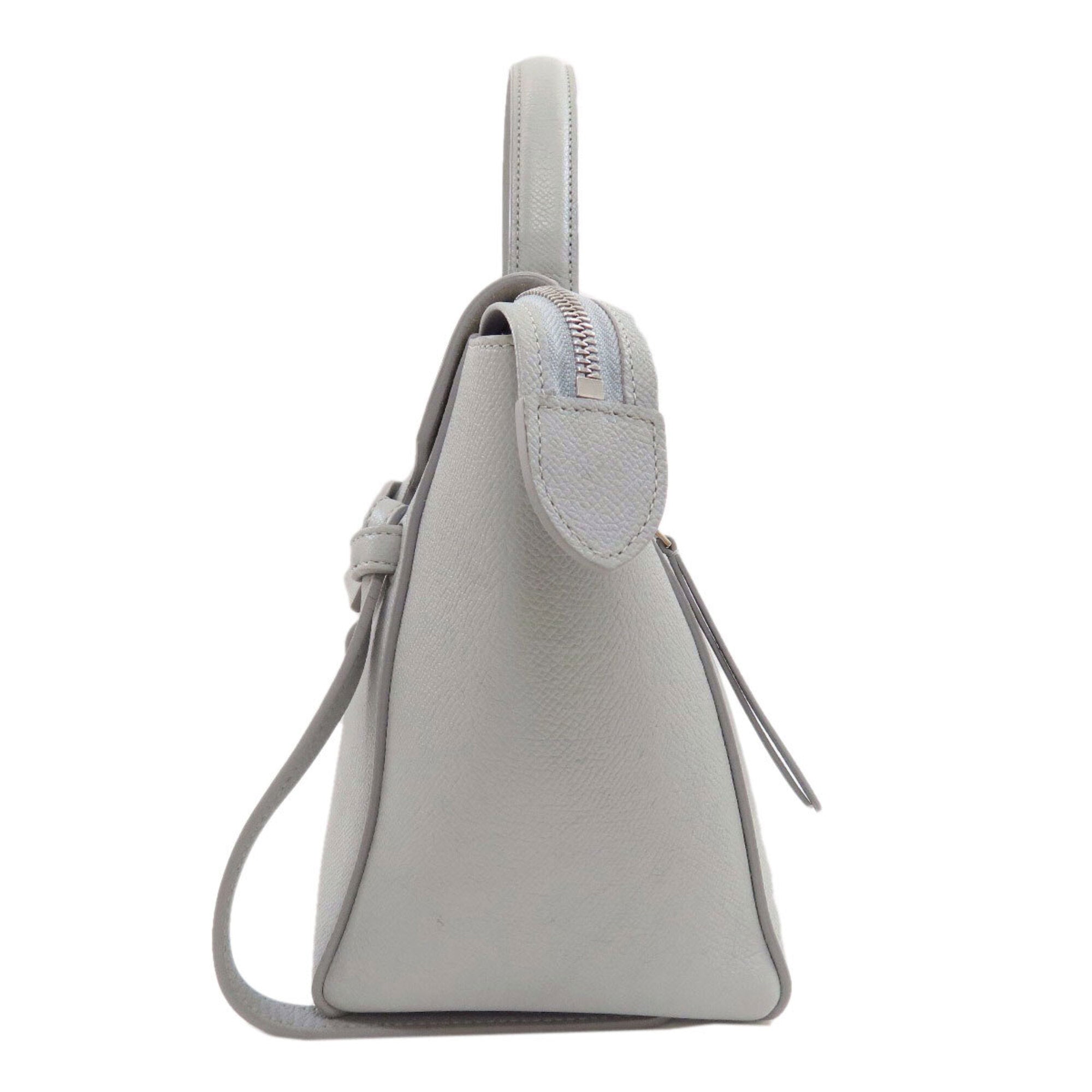 Celine Blue Gray Leather Handbag (Pre-Owned)