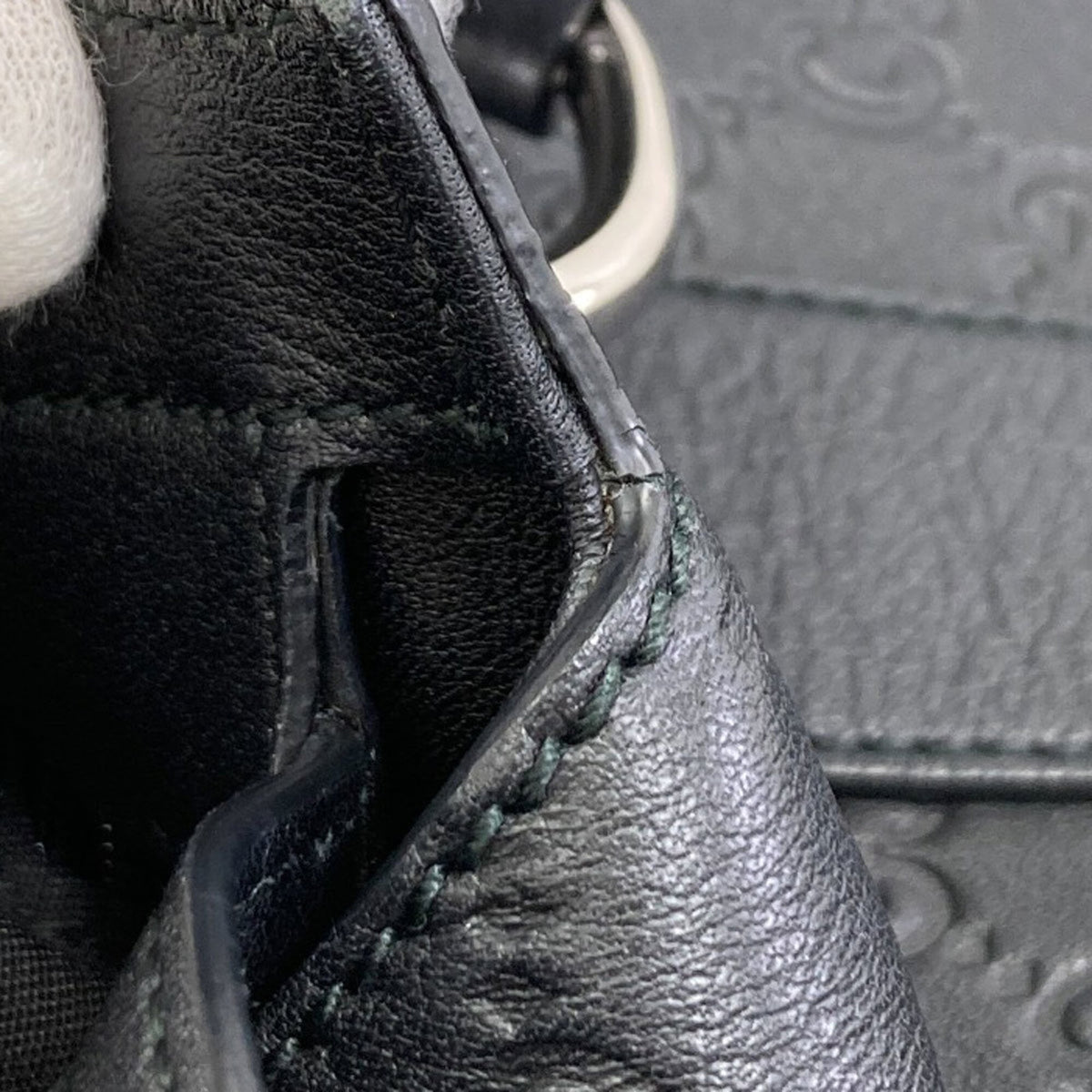 Gucci Black Leather Tote Bag (Pre-Owned)